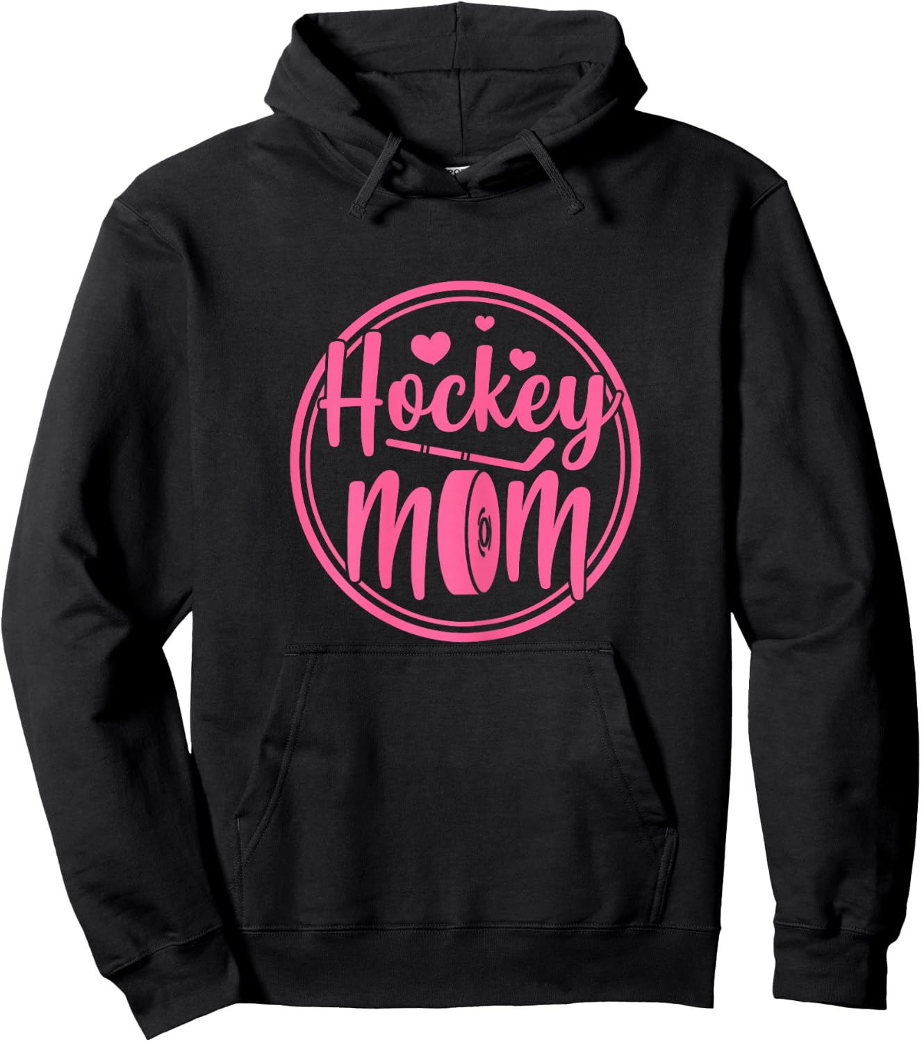 Hockey Mom Ice Player Mother Mother's Day Hoodie - Hoodie | Black