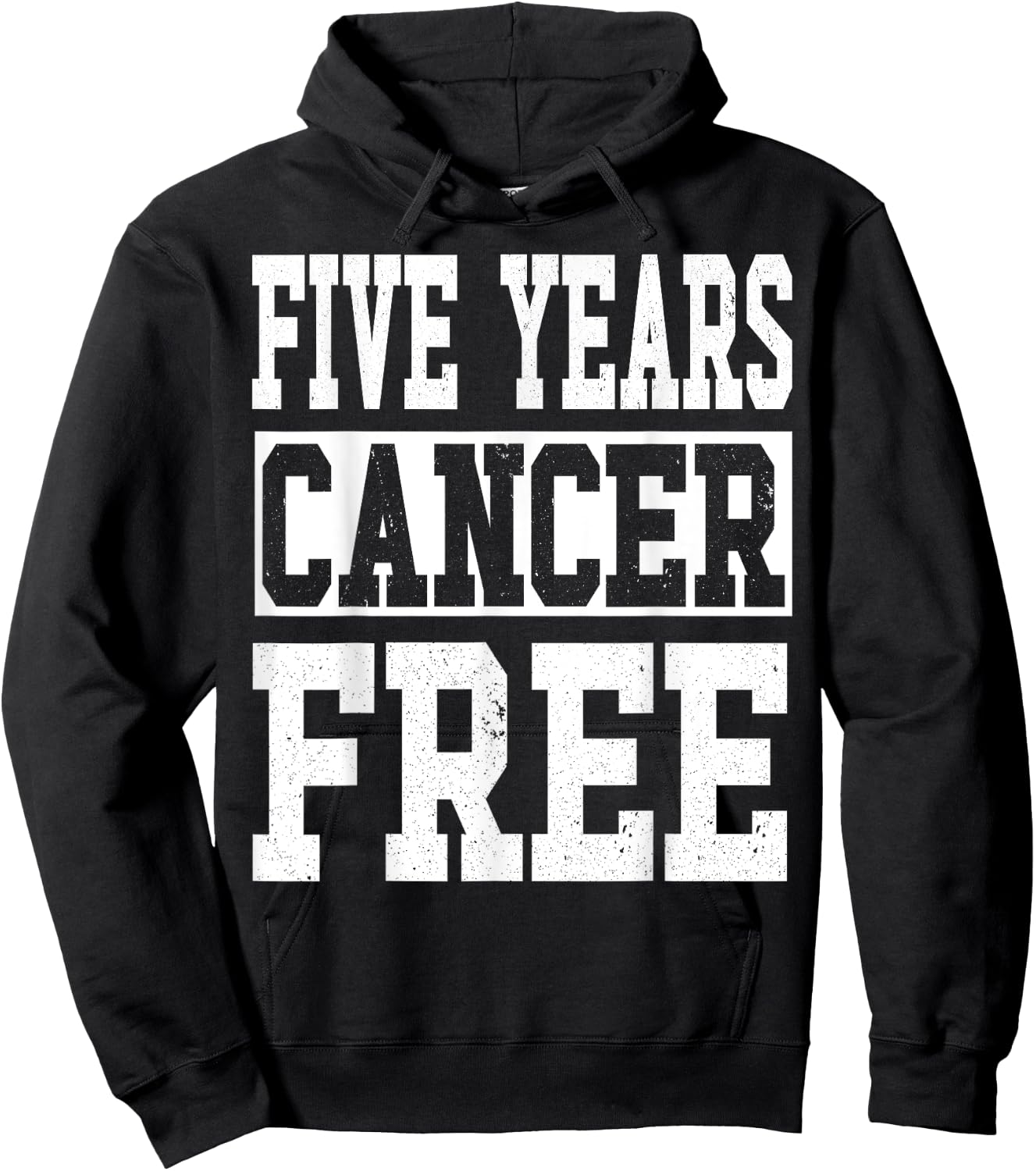 Five Years Cancer Free Anniversary Hoodie - Hoodie | Black