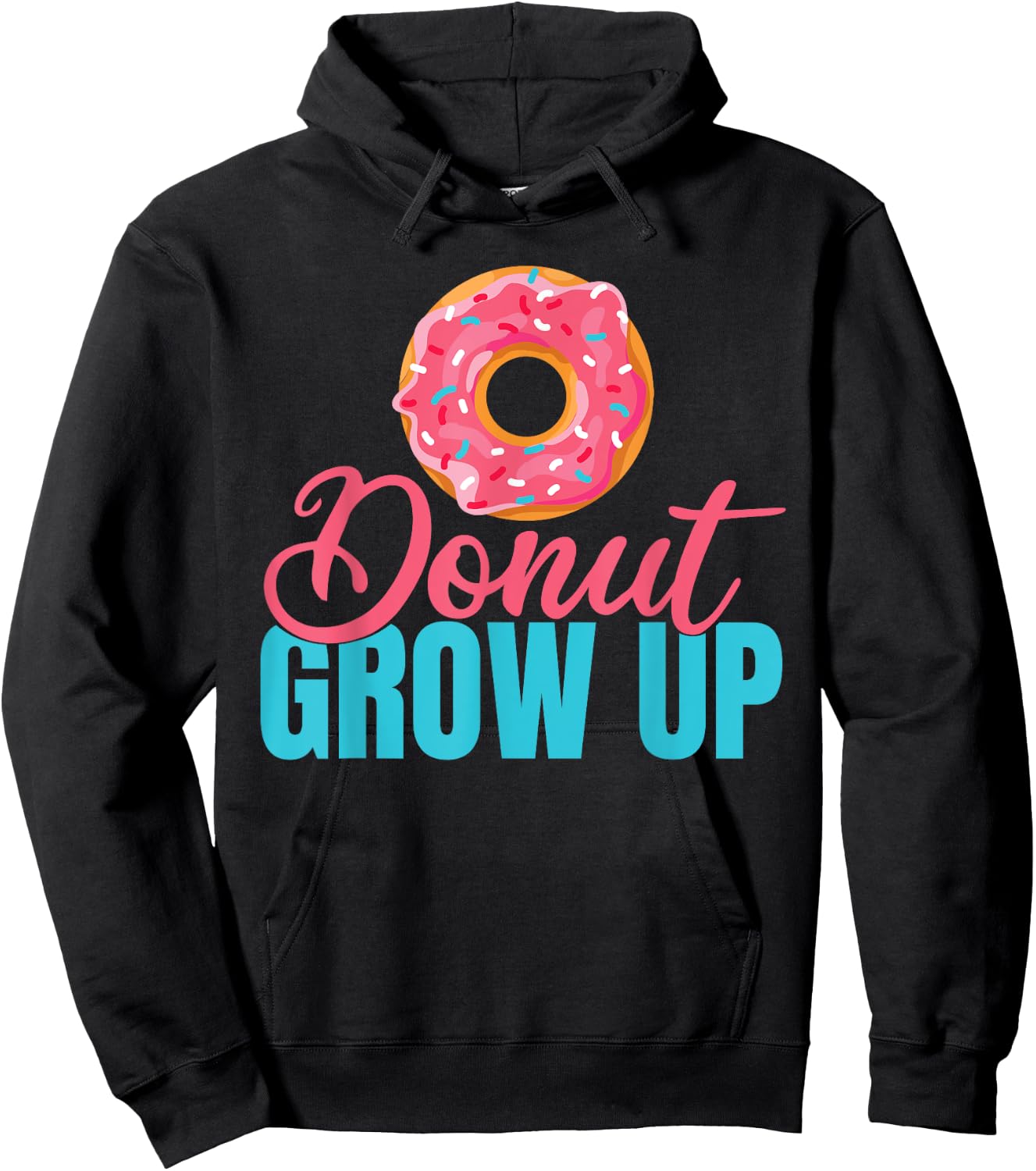 Donut grow up Snack Donut Hoodie - Hoodie | Black