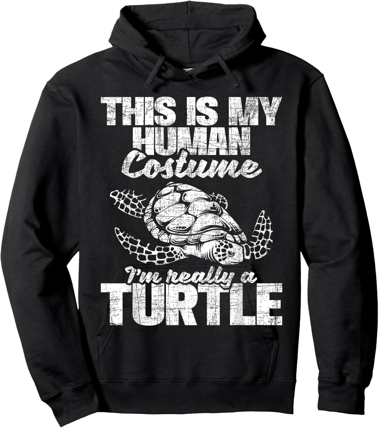 This Is My Human Costume I'm Really A Turtle - Ocean Lover Hoodie - Hoodie | Black
