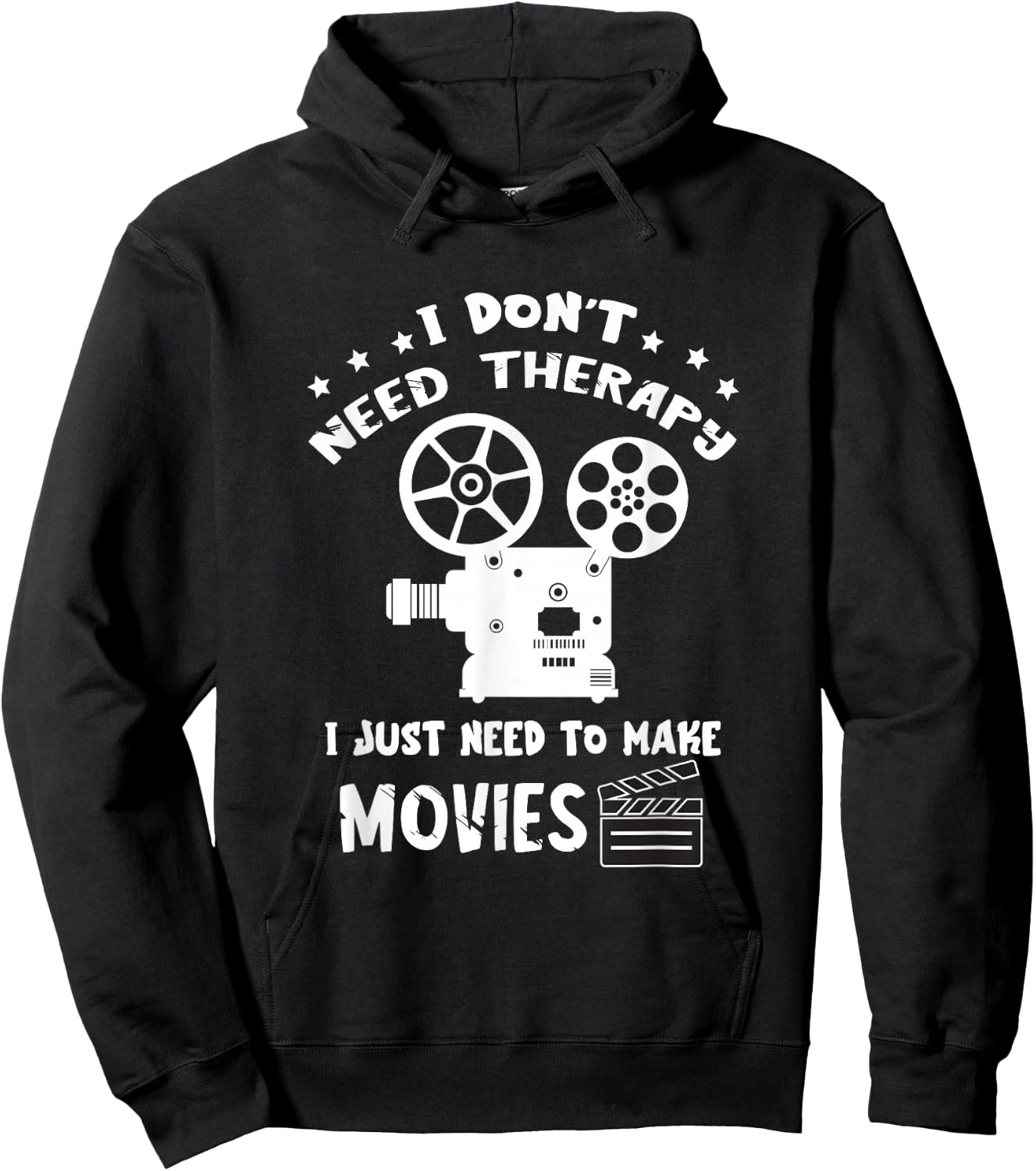 Filmmaker I Don't Need Therapy Film Director Filmmaking Hoodie - Hoodie | Black