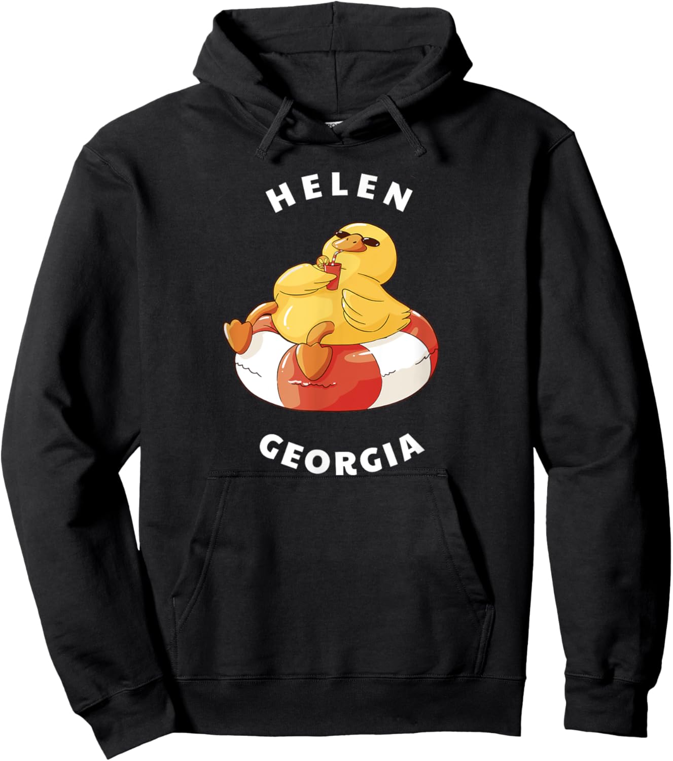 Helen Georgia Chattahoochee River Tubing GA Vacation Hoodie - Hoodie | Black