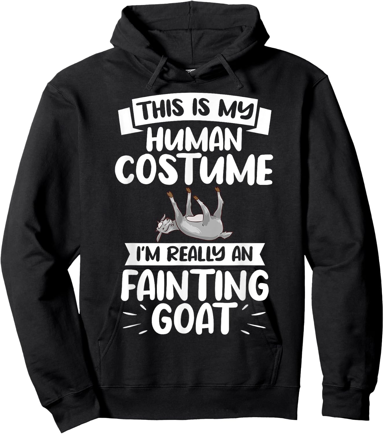 Fainting Goat Funny Tennessee Myotonic Goats Hoodie - Hoodie | Black