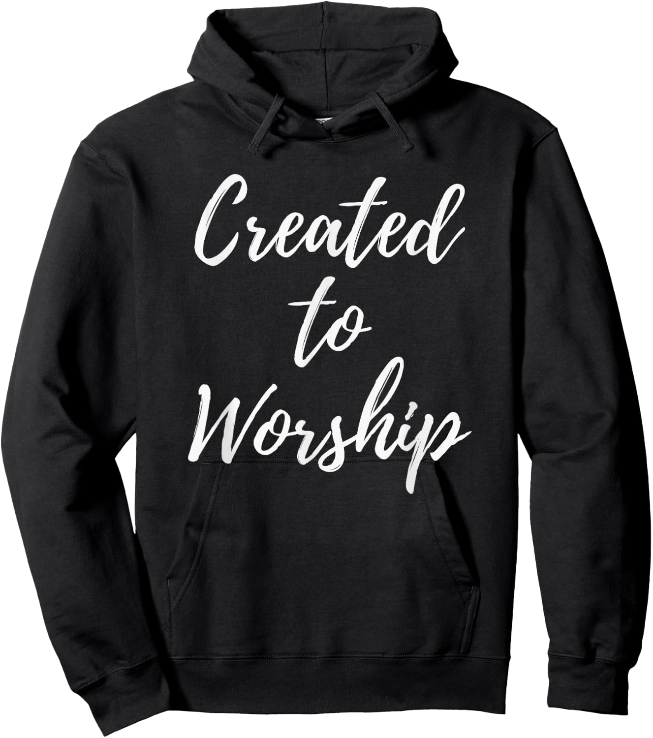 Created to Worship Christian Praise and Worship Music Hoodie - Hoodie | Black