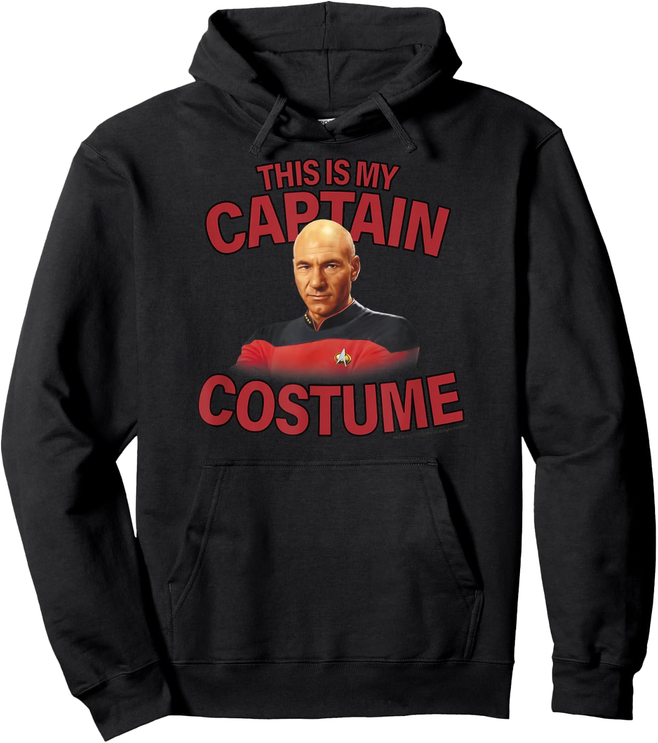 Star Trek Halloween This Is My Captain Costume Hoodie - Hoodie | Black