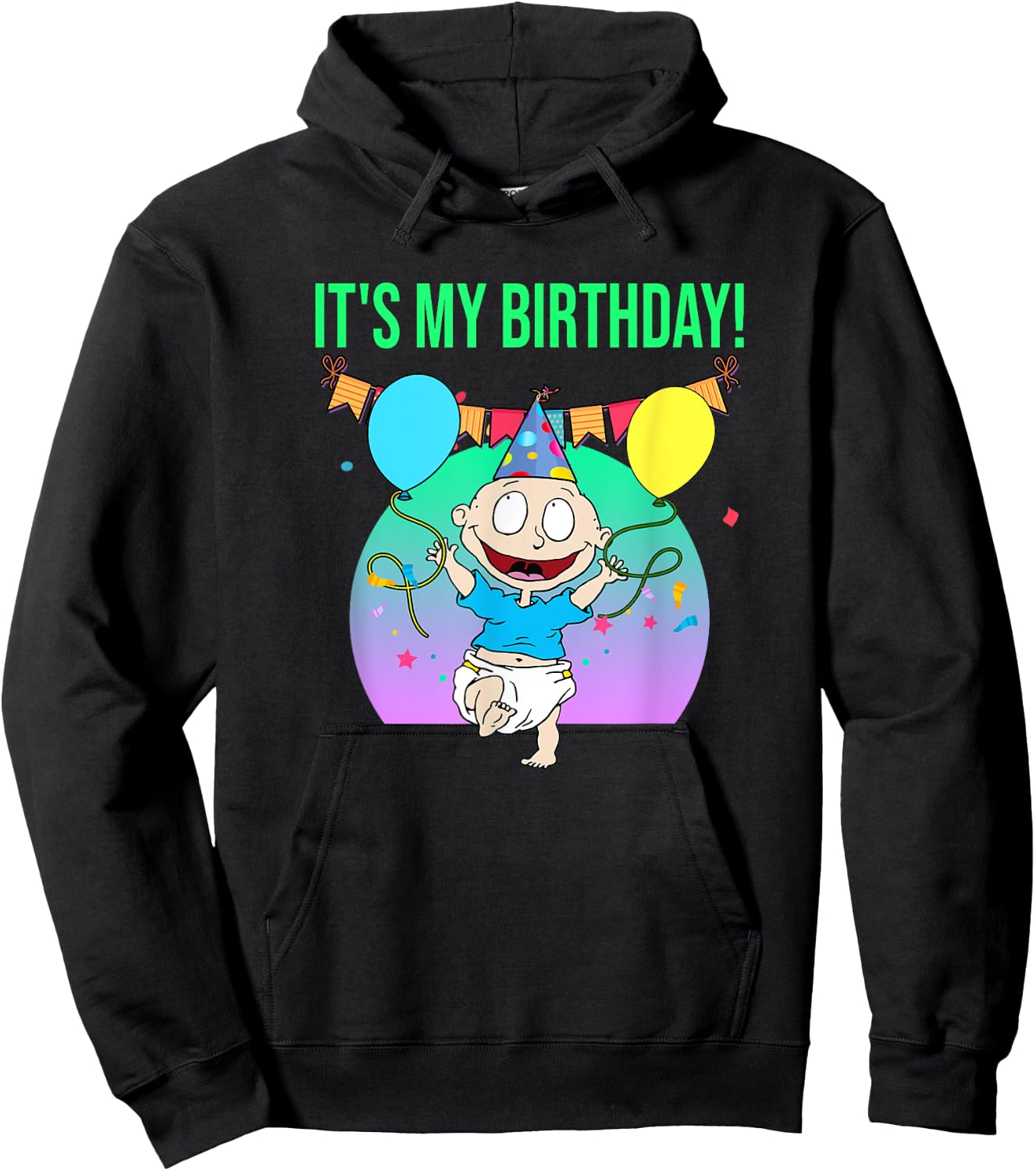 Mademark x Rugrats - It's My Birthday - Tommy Pickles Hoodie - Hoodie | Black