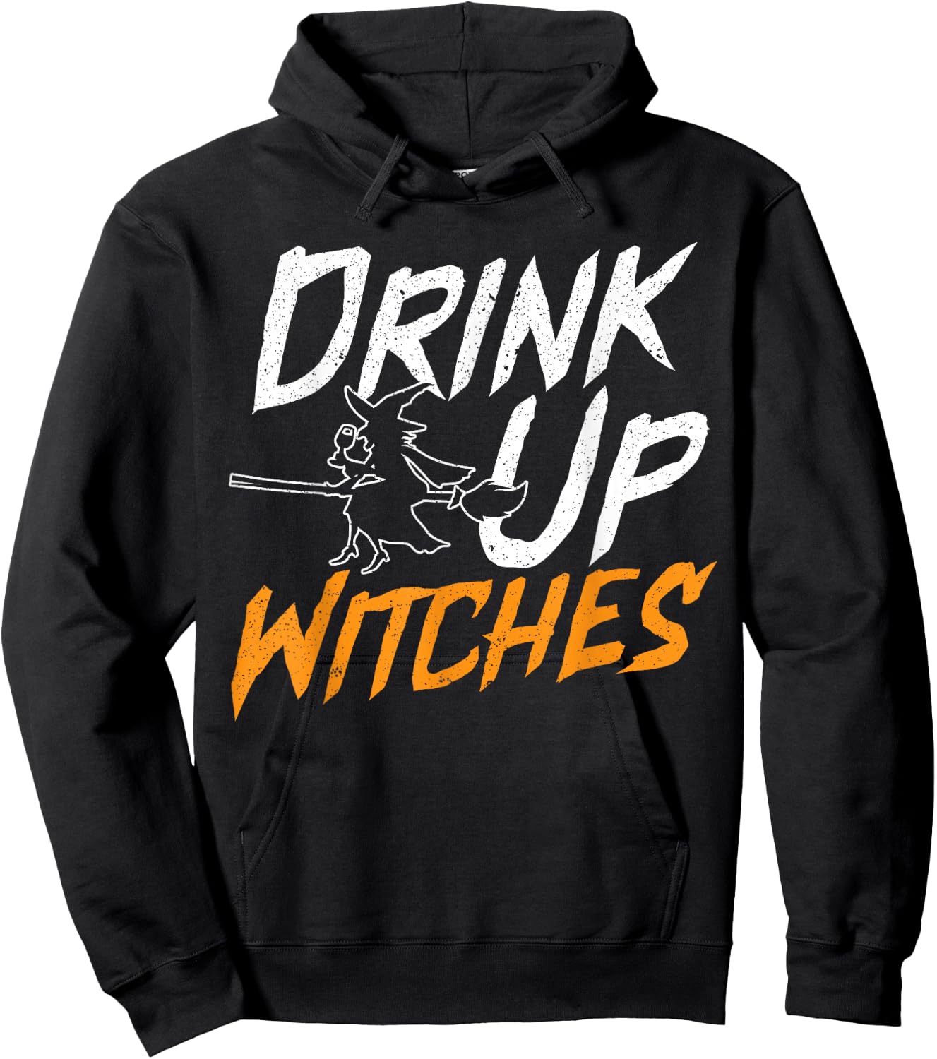 Drink Up Witch Wine Drinker Halloween Party Alcoholic Hoodie - Hoodie | Black