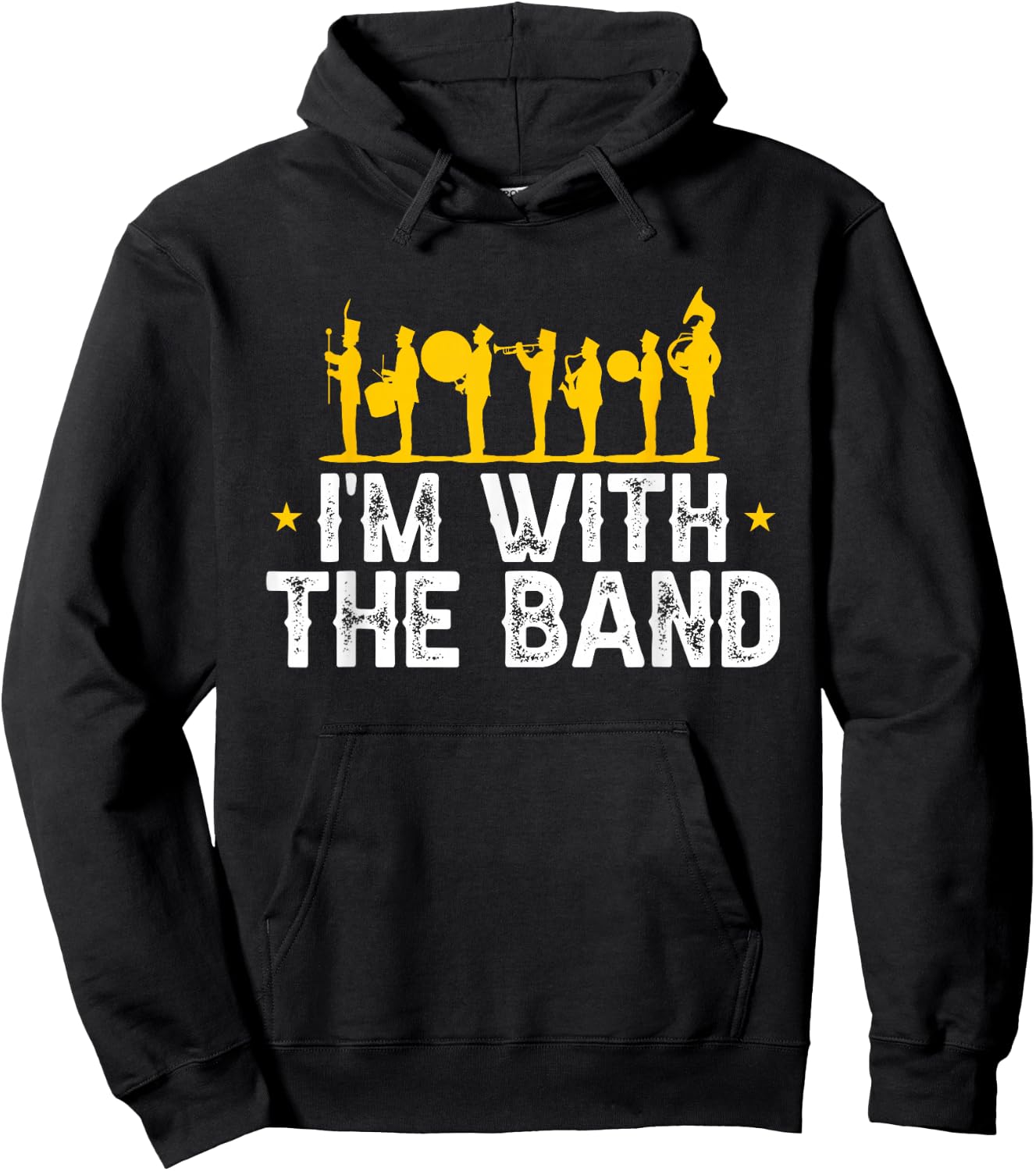 Marching Band Band Life I'm with The Band Hoodie - Hoodie | Black