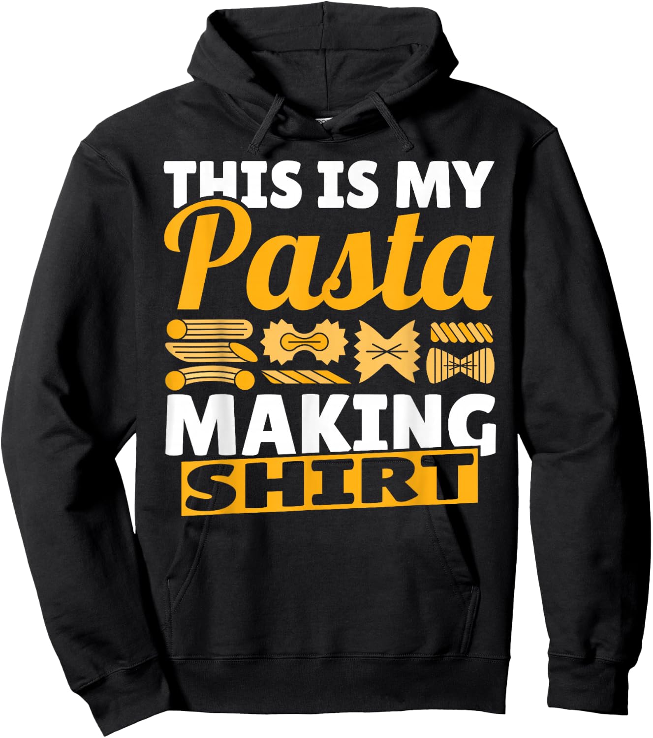 Noodles Funny This Is My Pasta Making Cute Spaghetti Hoodie - Hoodie | Black