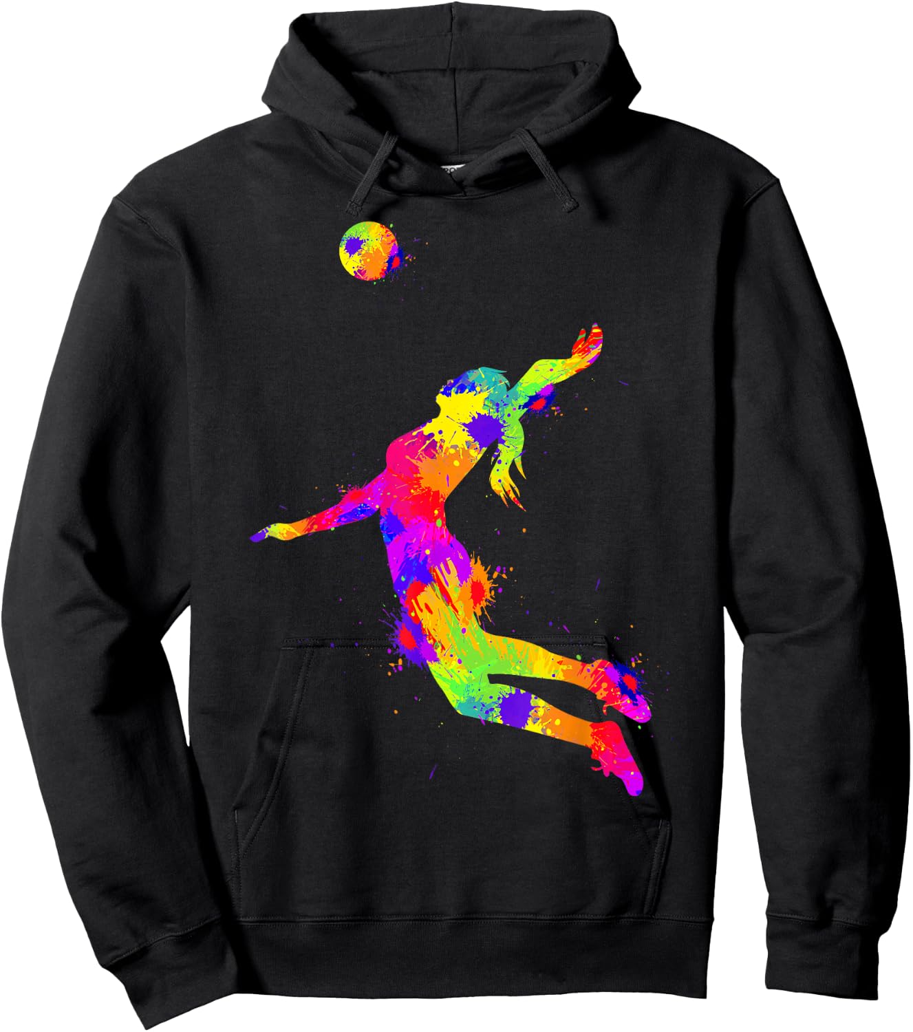 Volleyball Girls Volleyballer Women Hoodie - Hoodie | Black