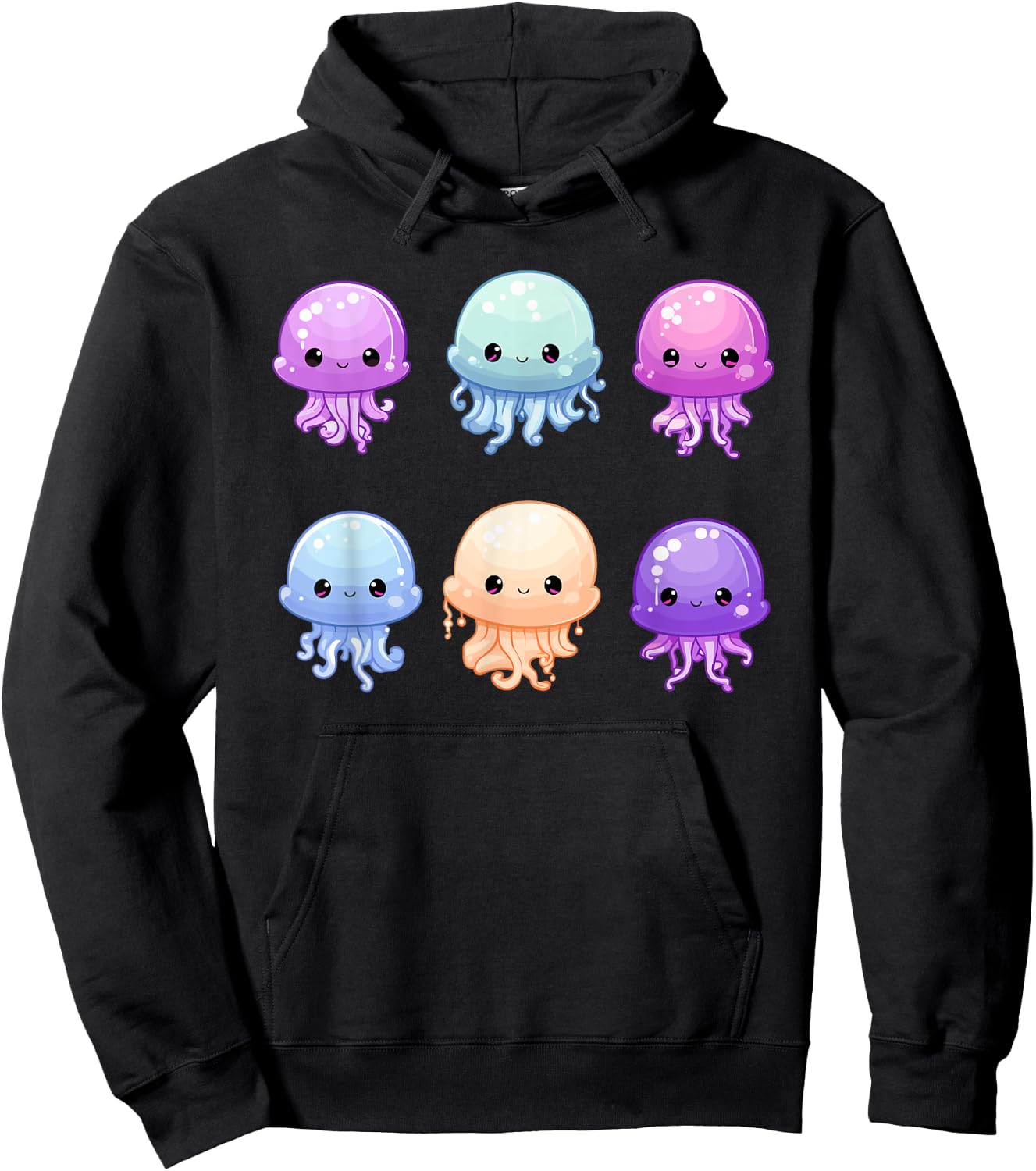 Cute Jellyfish Costume Jelly Fish Sea Ocean Girls Hoodie - Hoodie | Black