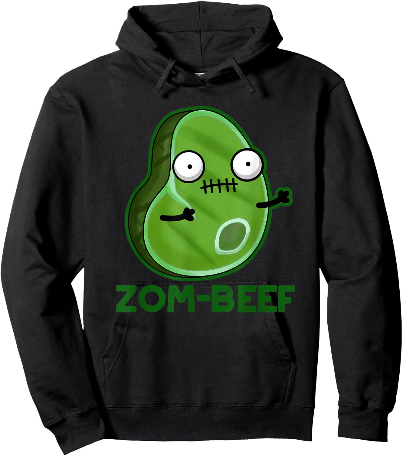 Zom-beef Funny Zombie Beef Pun Hoodie - Hoodie | Black