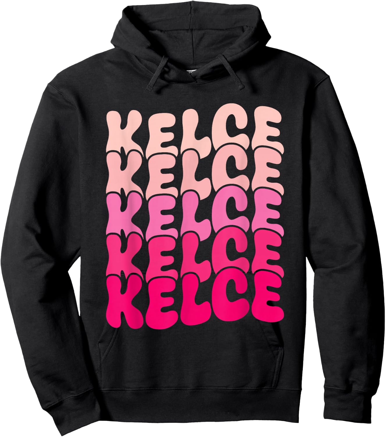 Kelce Vintage Personalized Name I Love Kelce Hoodie - Hoodie | Black