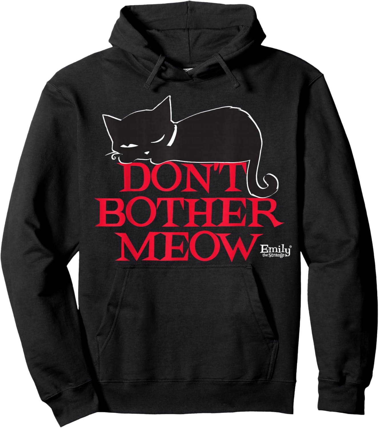 Emily The Strange Don't Bother MEow Hoodie - Hoodie | Black