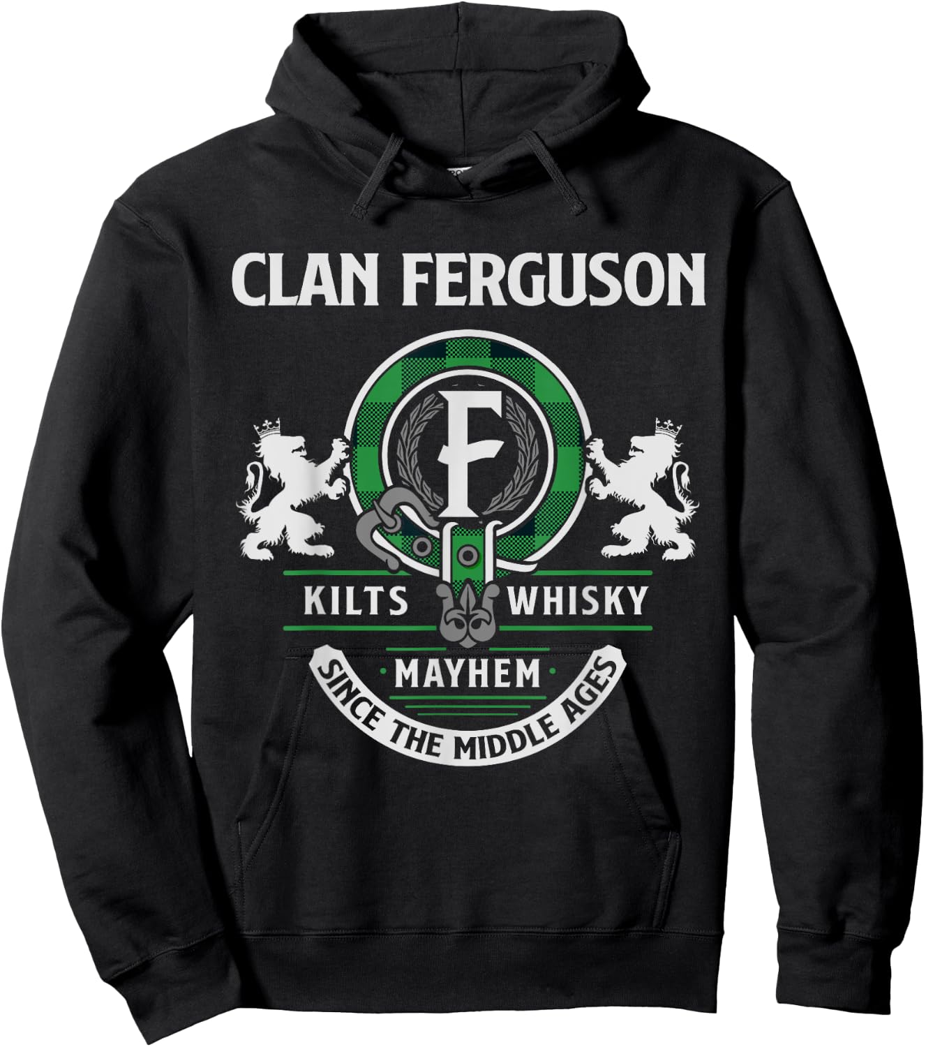 Clan Ferguson Scottish Surname Family Highland Games Hoodie - Hoodie | Black