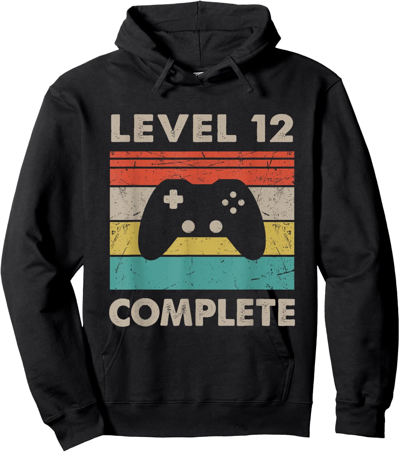 Level 12 Complete - 12th Wedding Anniversary & Her Hoodie - Hoodie | Black