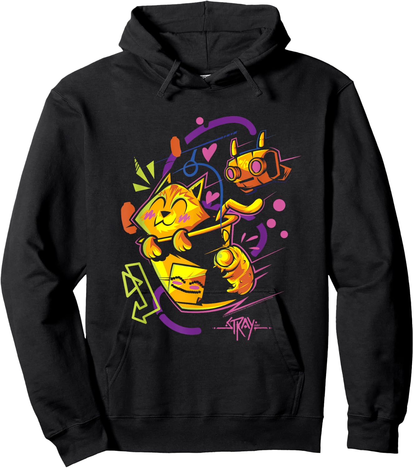 Stray Cat and B-12 Adventure Hoodie - Hoodie | Black