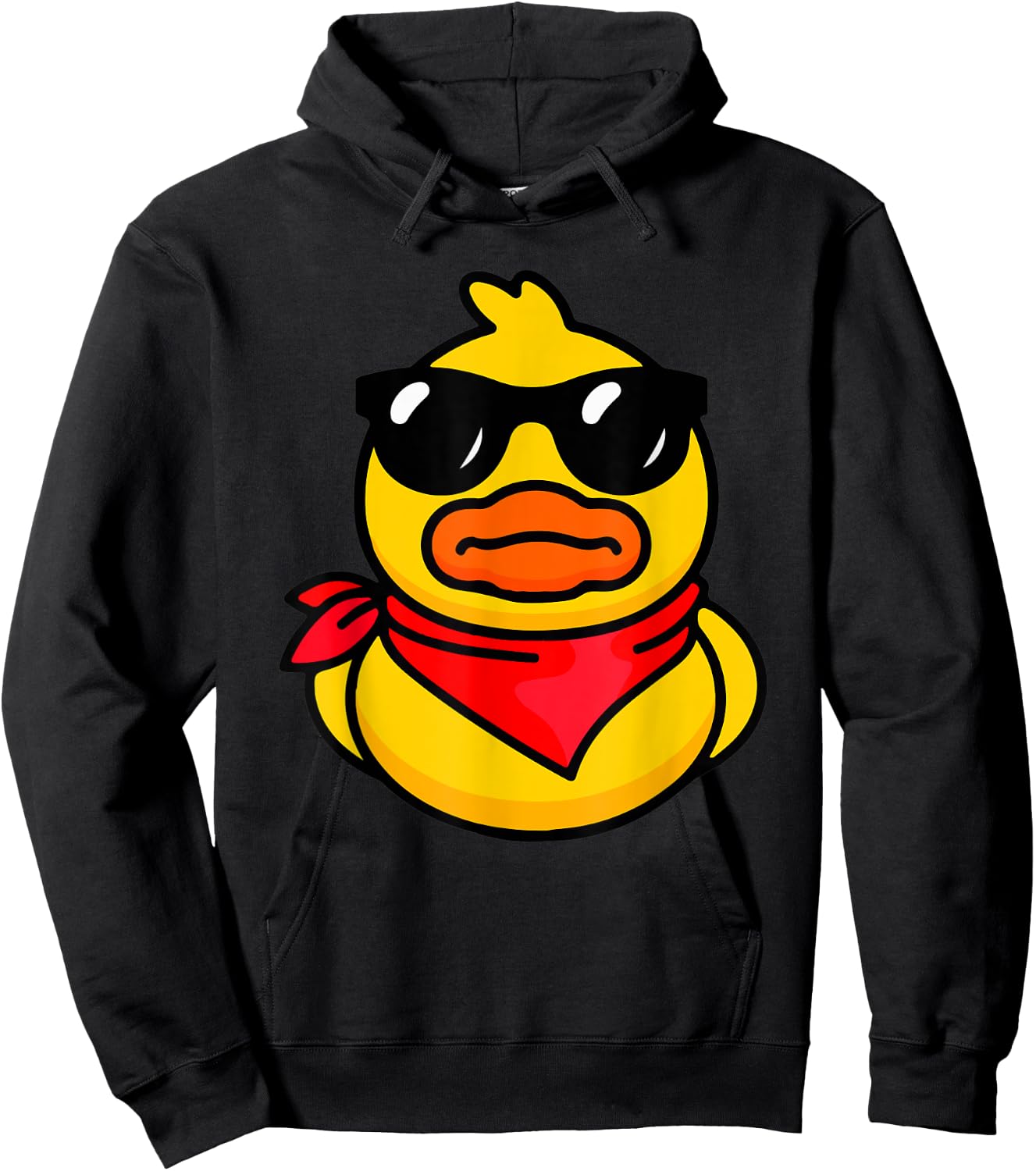 Cool Duckie Sunglasses Duckling Funny Ducky Rubber Duck Hoodie - Hoodie | Black