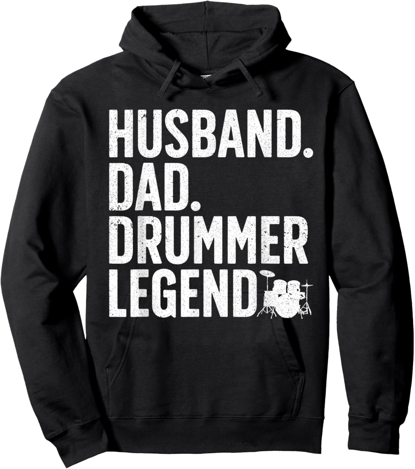 Best Drummer Dad Husband Drumming Sticks Set Novelty Hoodie - Hoodie | Black