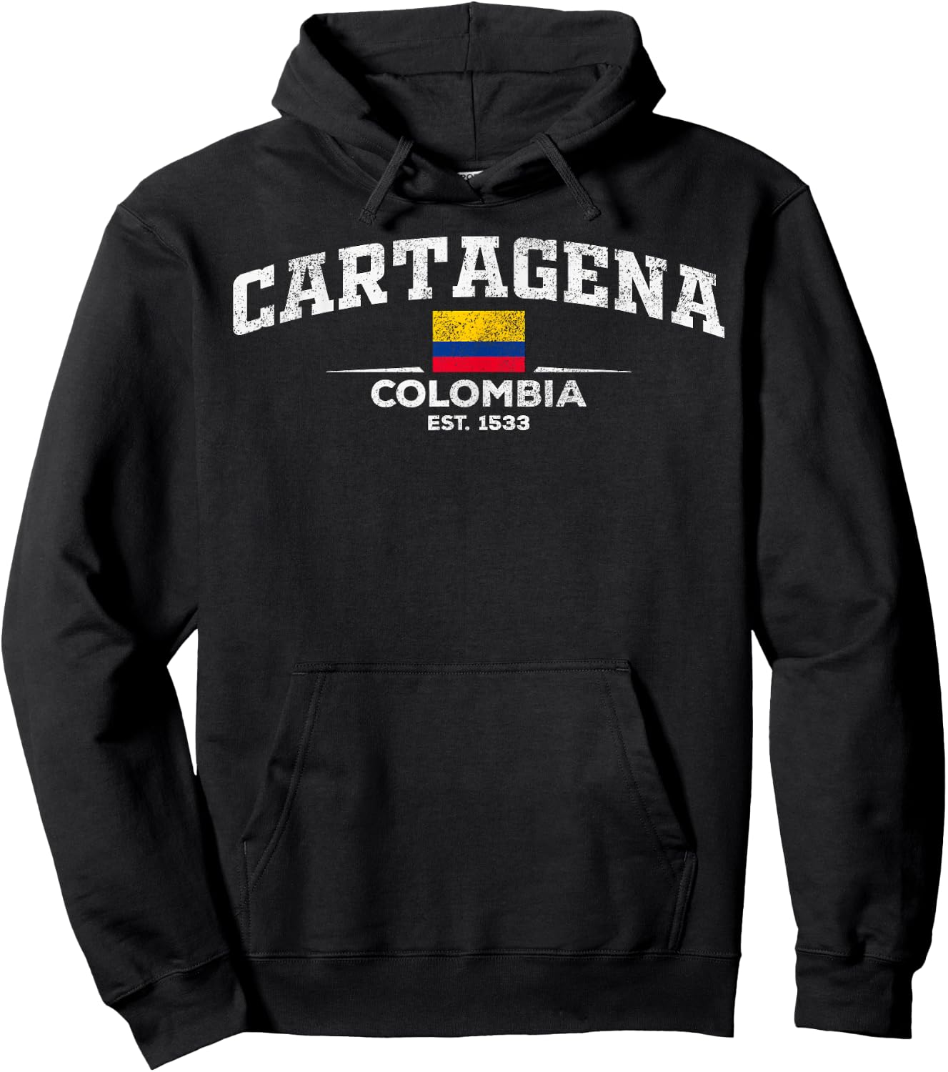 Cartagena Colombia Designs -Adults & Kids Black Short Sleeve - Small - Carlos Sainz Letter Print Hoodie - Hoodie | Black