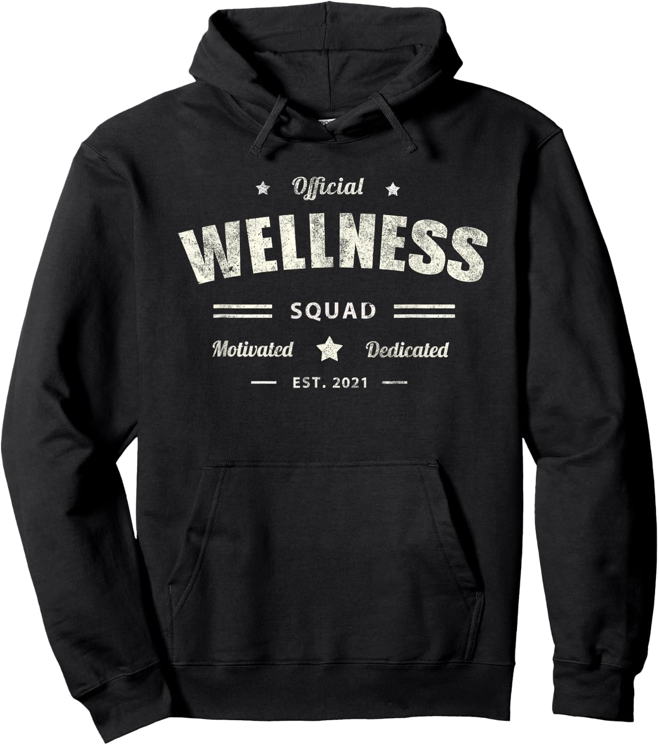 Official WELLNESS SQUAD Motivated Health Trainer Life Nurse Hoodie - Hoodie | Black