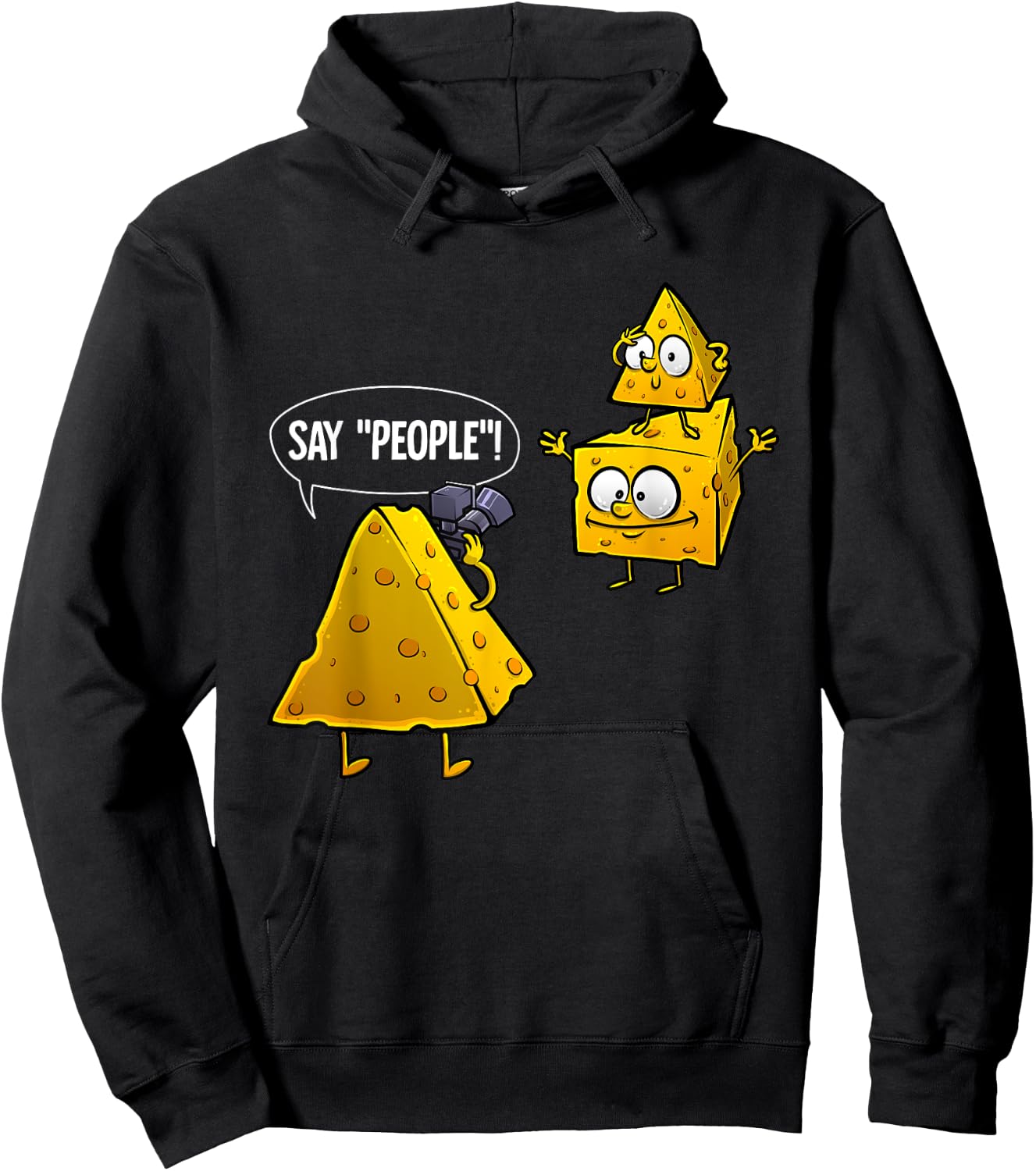 Cool Photography Gift Men Women Cheese Photographer Lovers Small Hoodie - Hoodie | Black