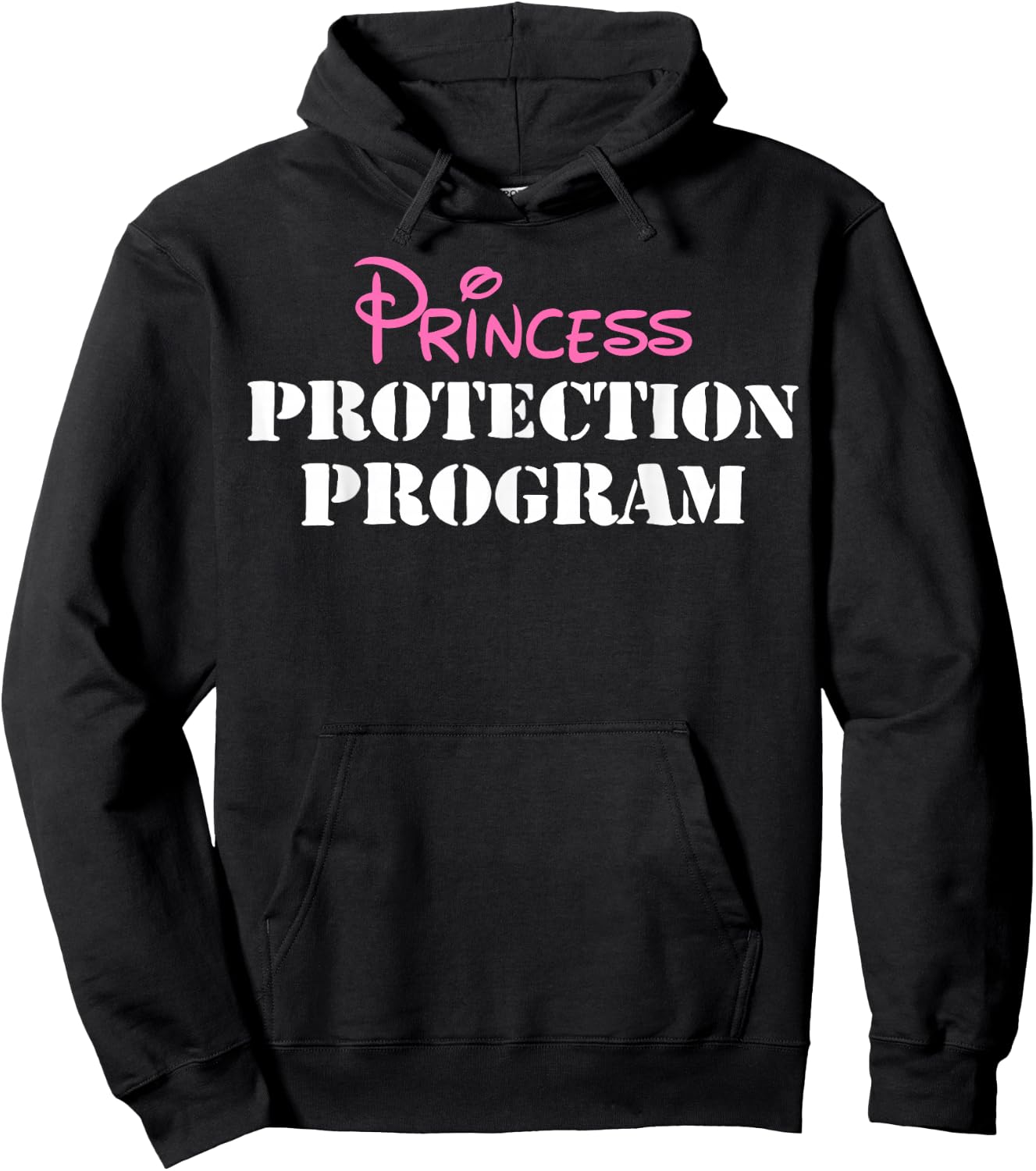 Halloween Dad Mom Daughter Adult Costume, Princess Security Hoodie - Hoodie | Black