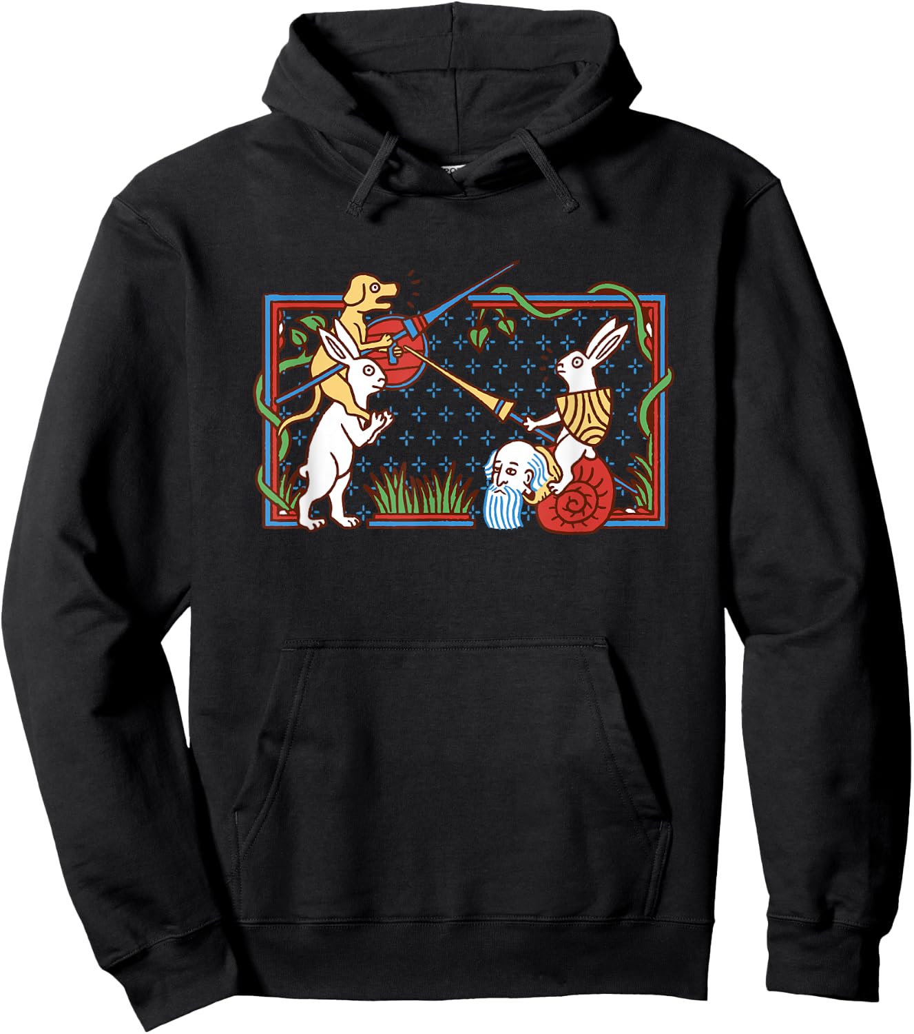 Rabbit Knight of Coconut Medieval Ages Hoodie - Hoodie | Black