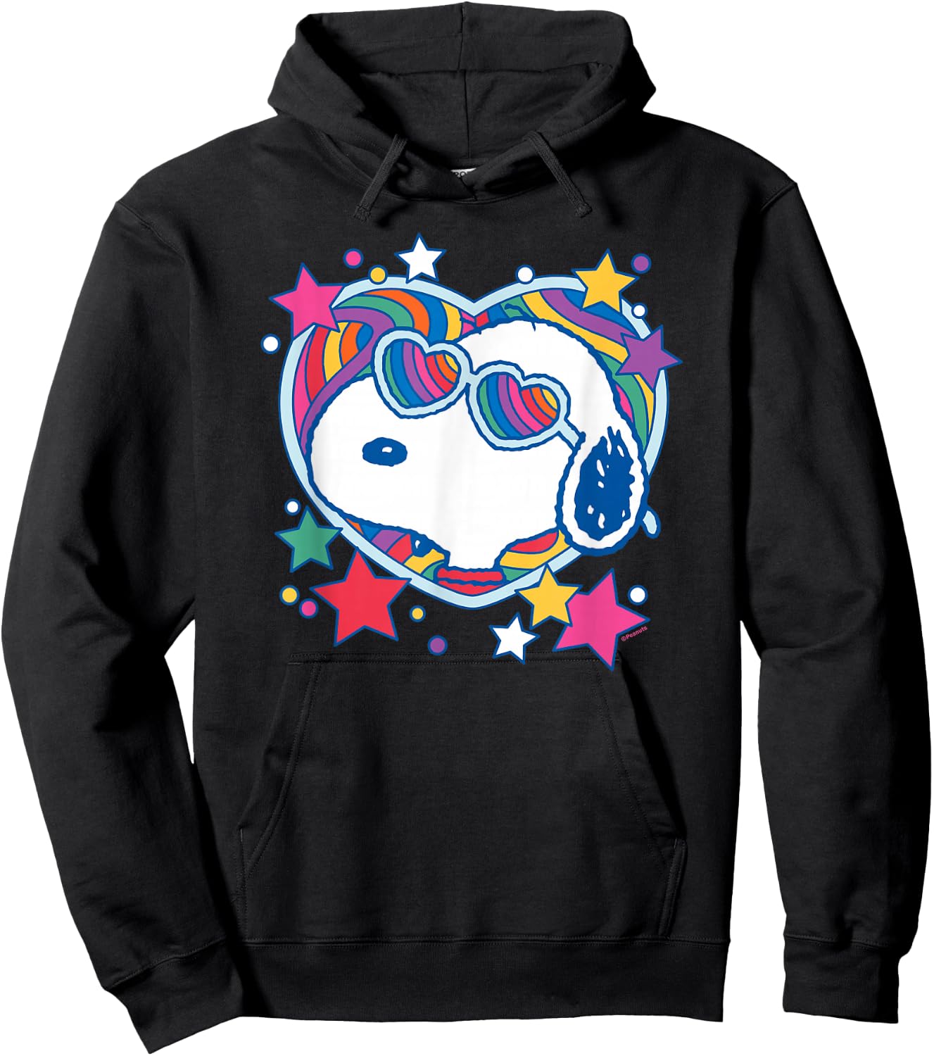 Peanuts - Snoopy Groovy Heart Hoodie - Hoodie | Black