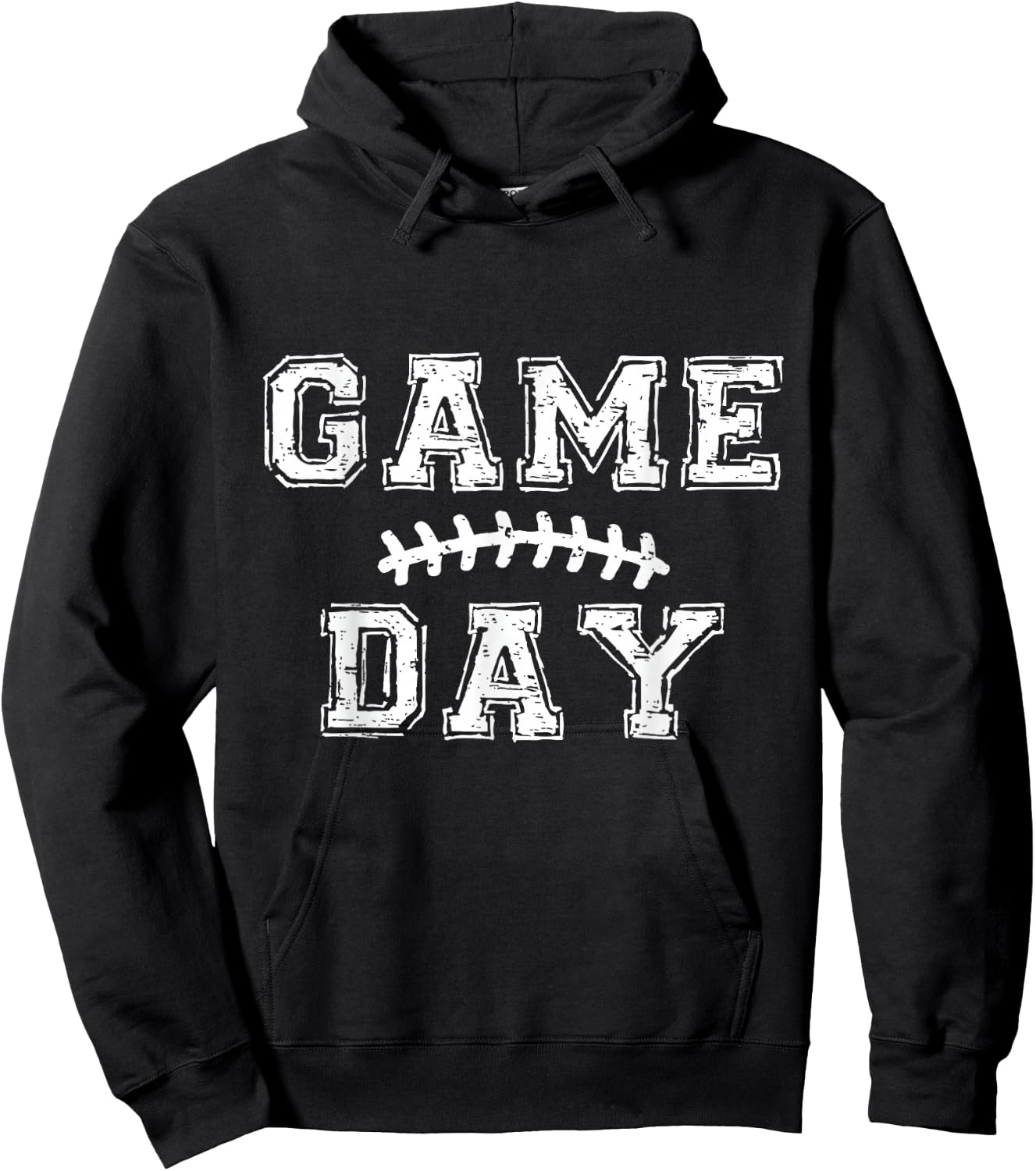 Game Day Football Season Black Hoodie - Hoodie | Black