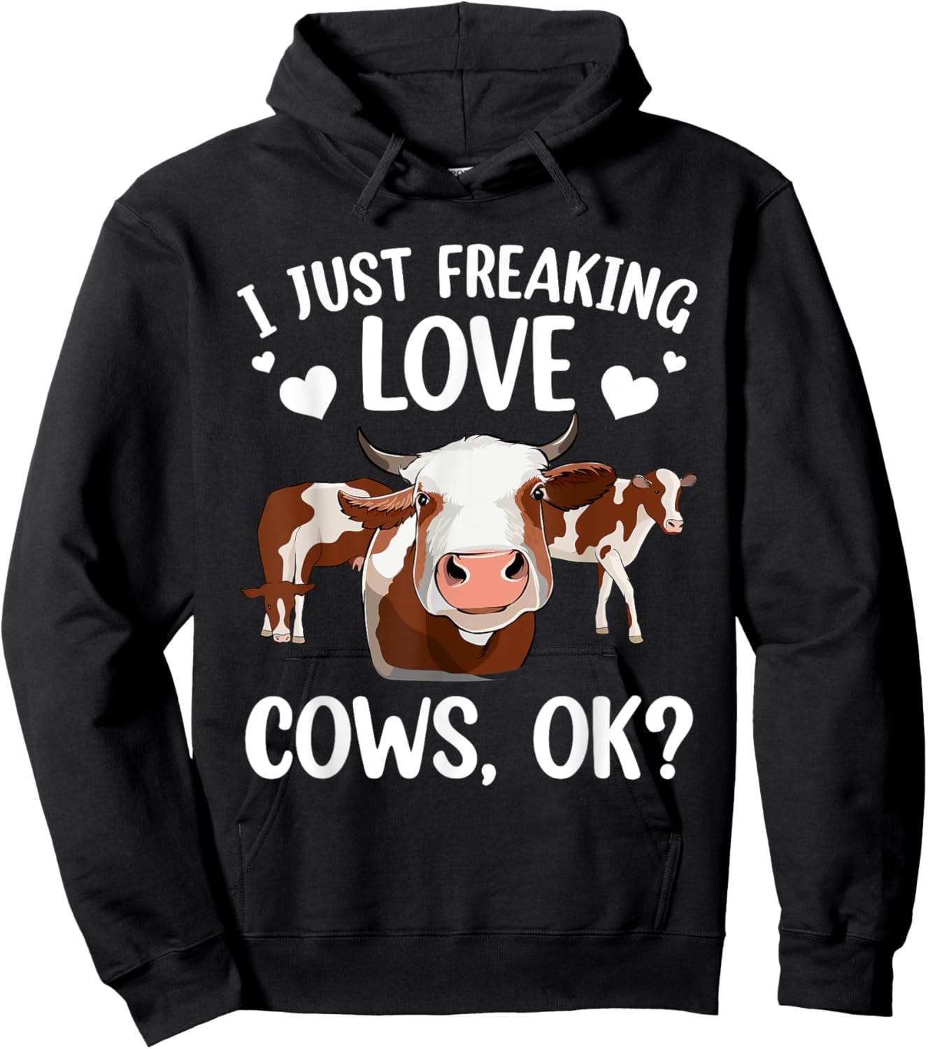 Cool Cows Women Cow Lover Farmer Cattle Farm Animal Hoodie - Hoodie | Black