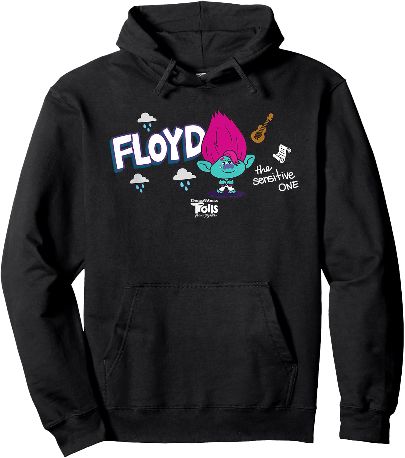 DreamWorks Trolls Band Together BroZone Floyd Hoodie - Hoodie | Black