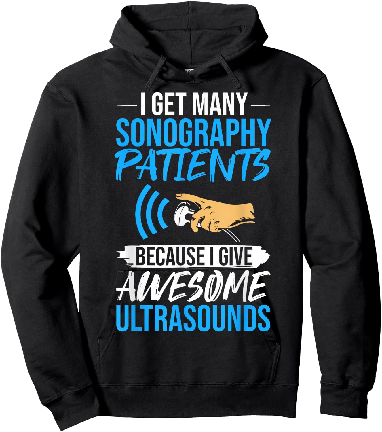 Sonographer Quotes Sonography Diagnostic Medical Sonographer Hoodie - Hoodie | Black