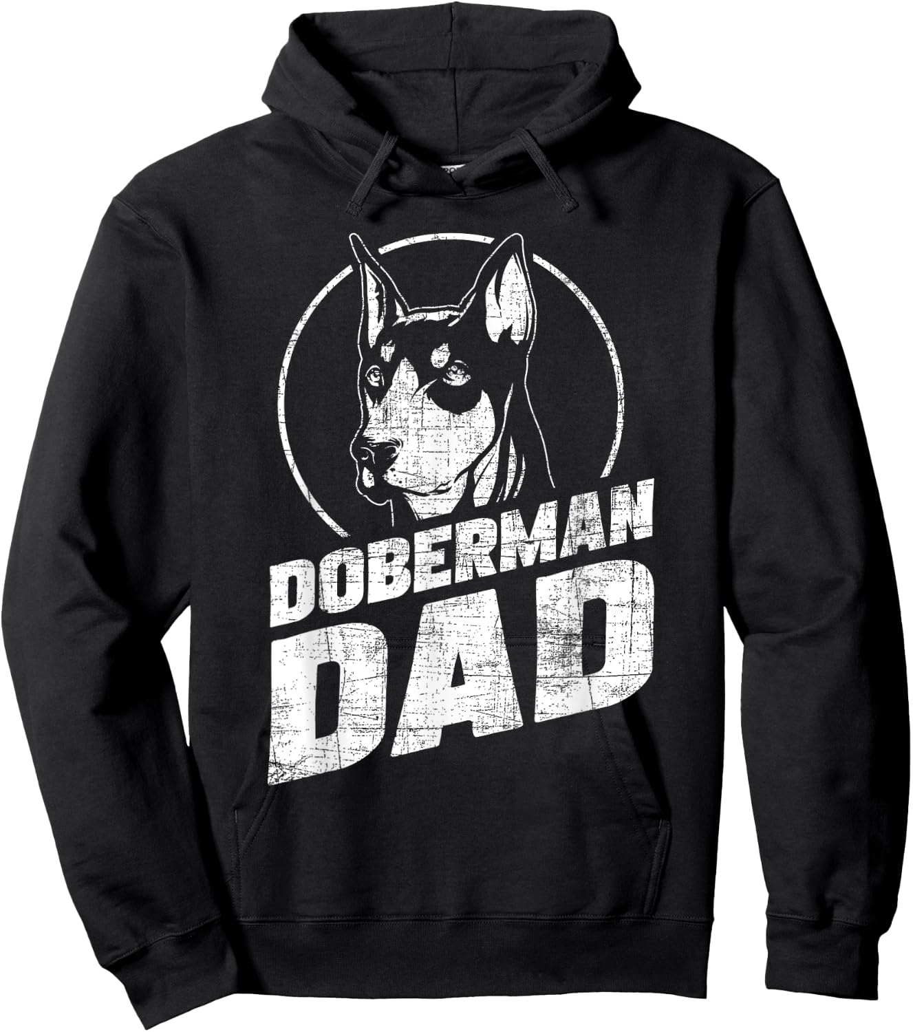 Doberman Dad - Father's Day Dog Owner Canine Pet Animal Love Hoodie - Hoodie | Black