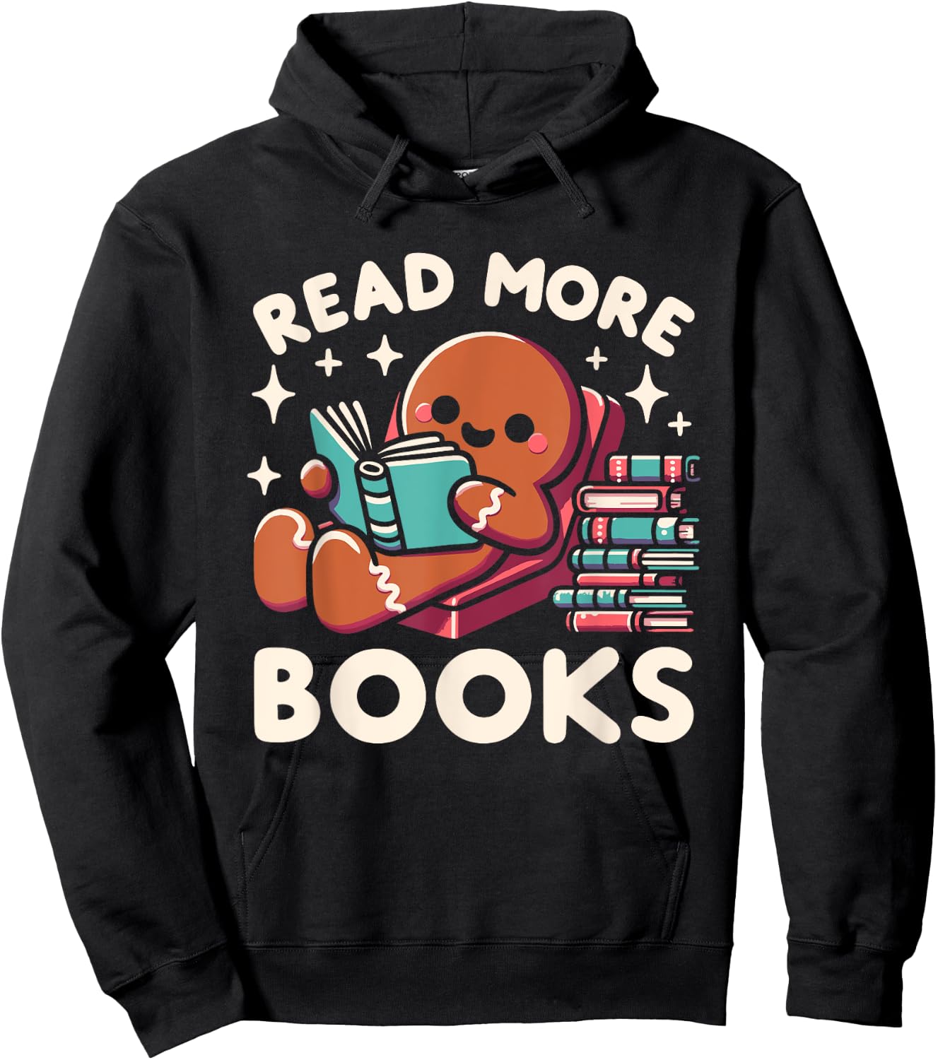 Christmas Teacher Read More Books Funny Women Hoodie - Hoodie | Black