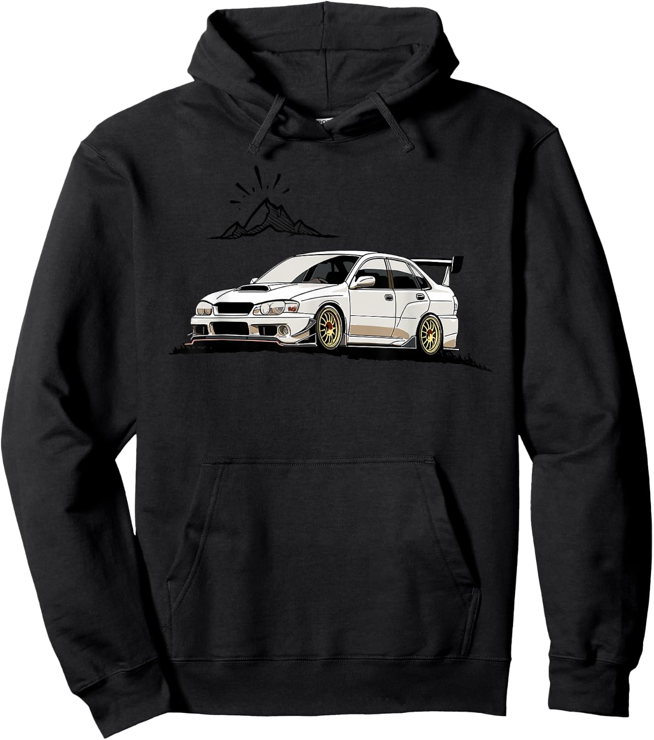 JDM Rally Racer Japanese Modified Race Car Hoodie - Hoodie | Black
