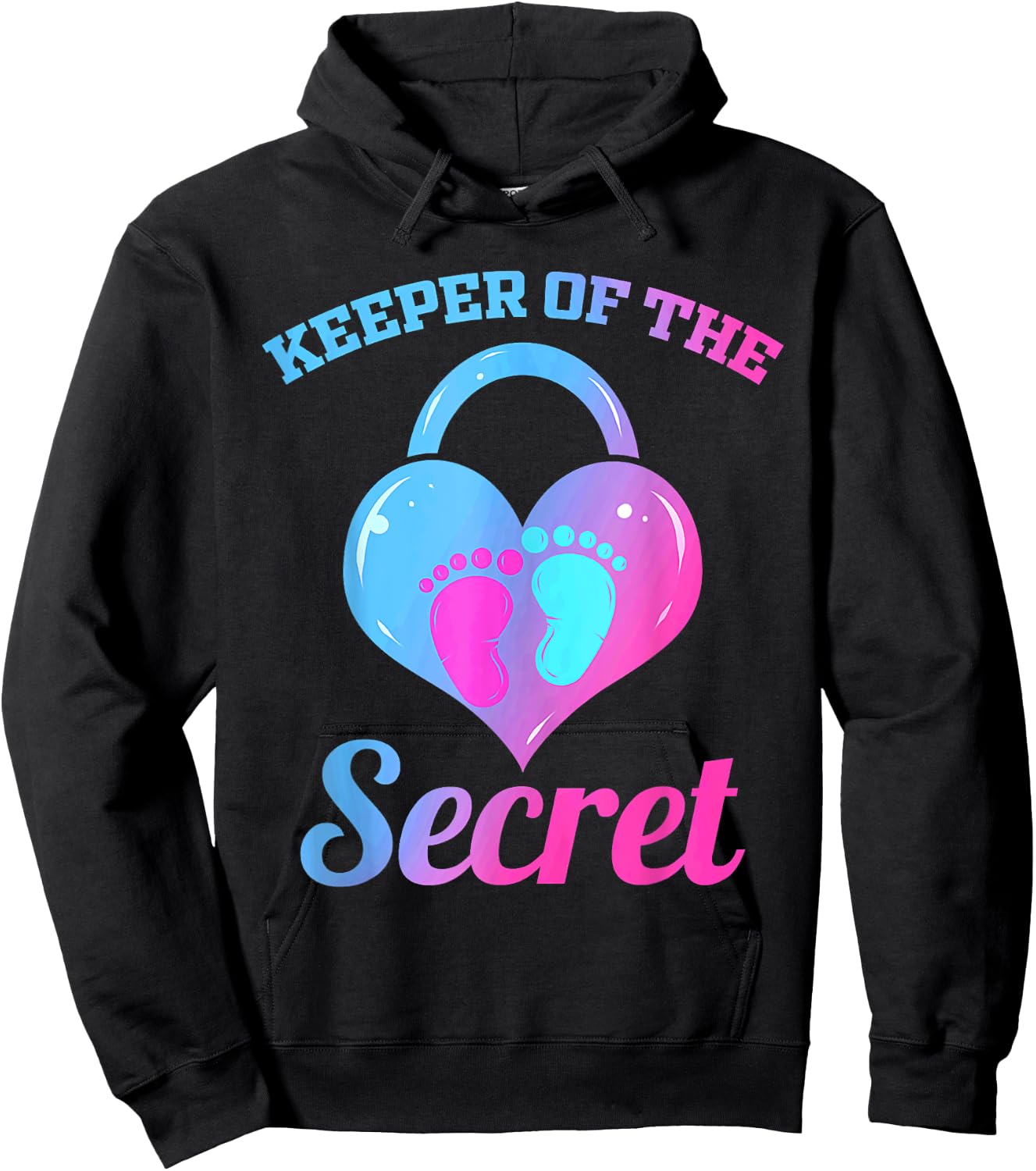 Keeper of the Secret Keeper of the Gender Parents Men Women Hoodie - Hoodie | Black