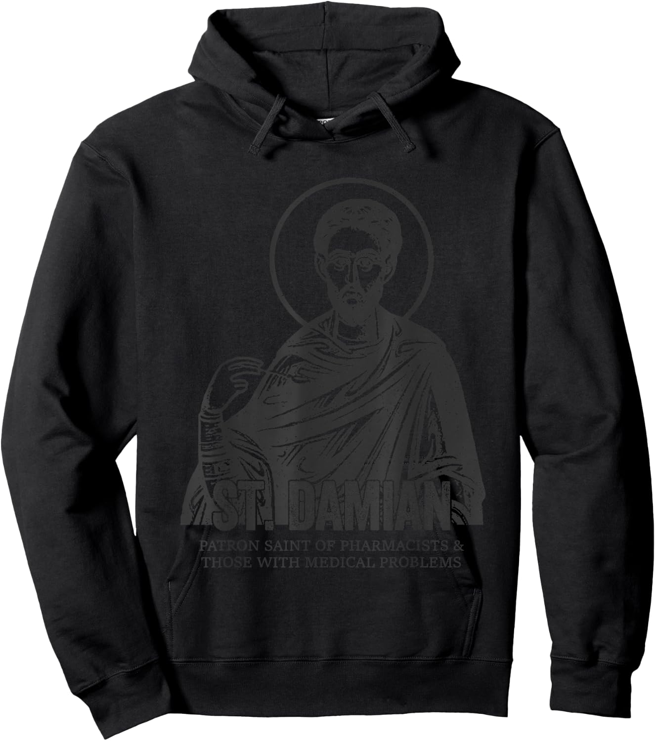 Catholicism St. Damian Jesus Catholic Christian Saint Hoodie - Hoodie | Black