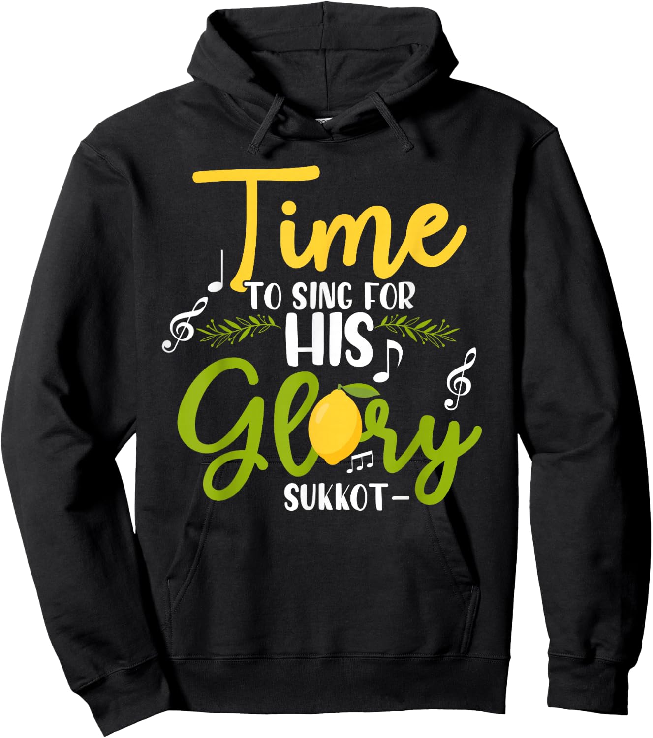 Feast of Tabernacles Biblical Religious Sukkot Hoodie - Hoodie | Black