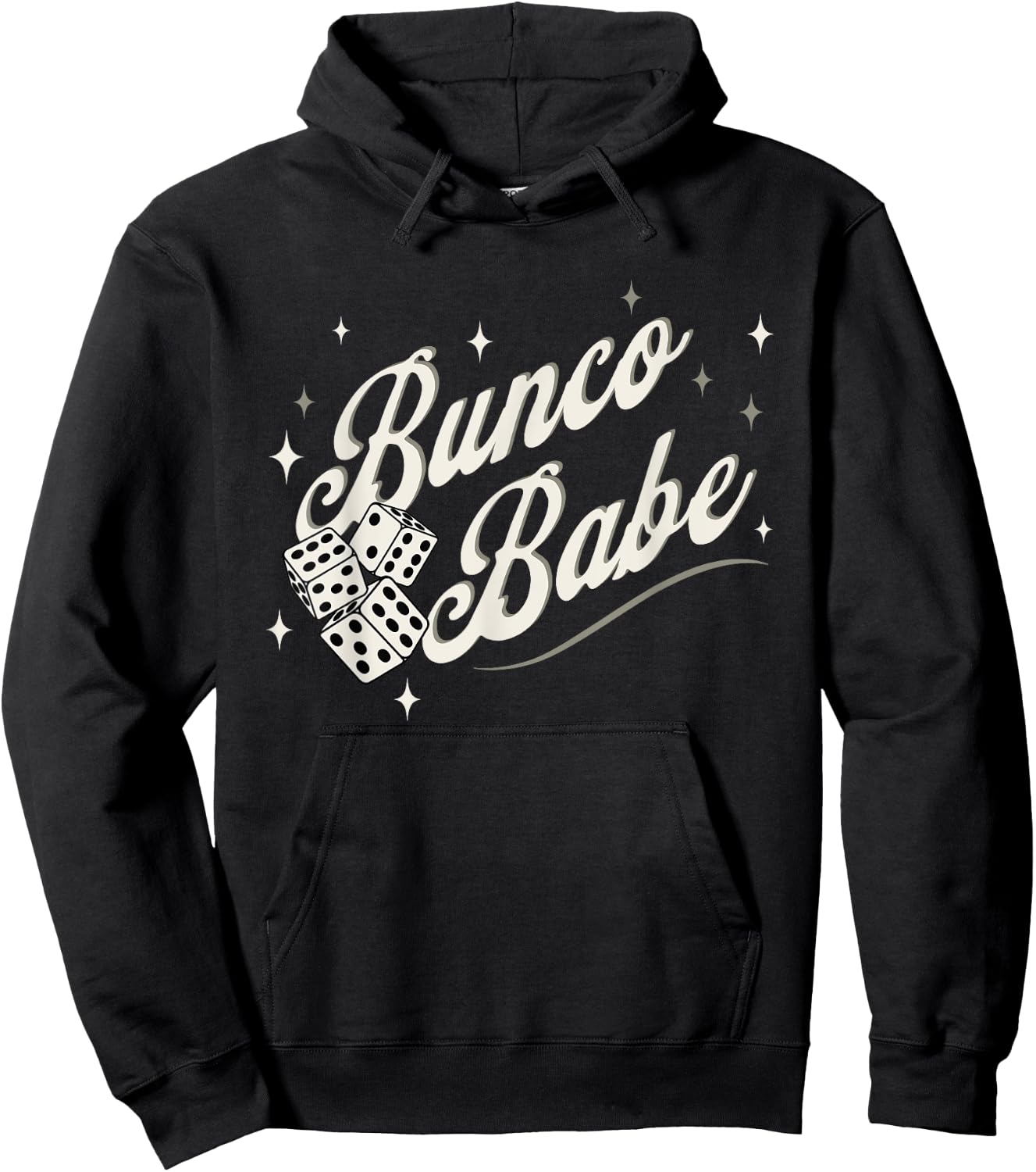 Bunco Babe. Stylish Bunco Night Hoodie - Hoodie | Black