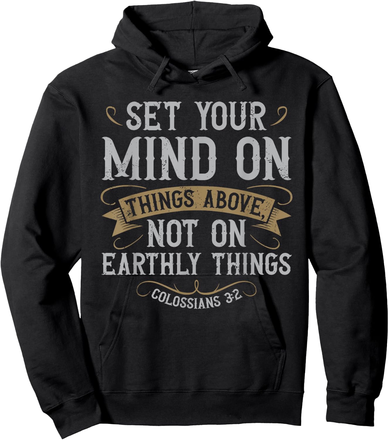 Set Your Mind on Things Above Christian Bible Verse Jesus Hoodie - Hoodie | Black