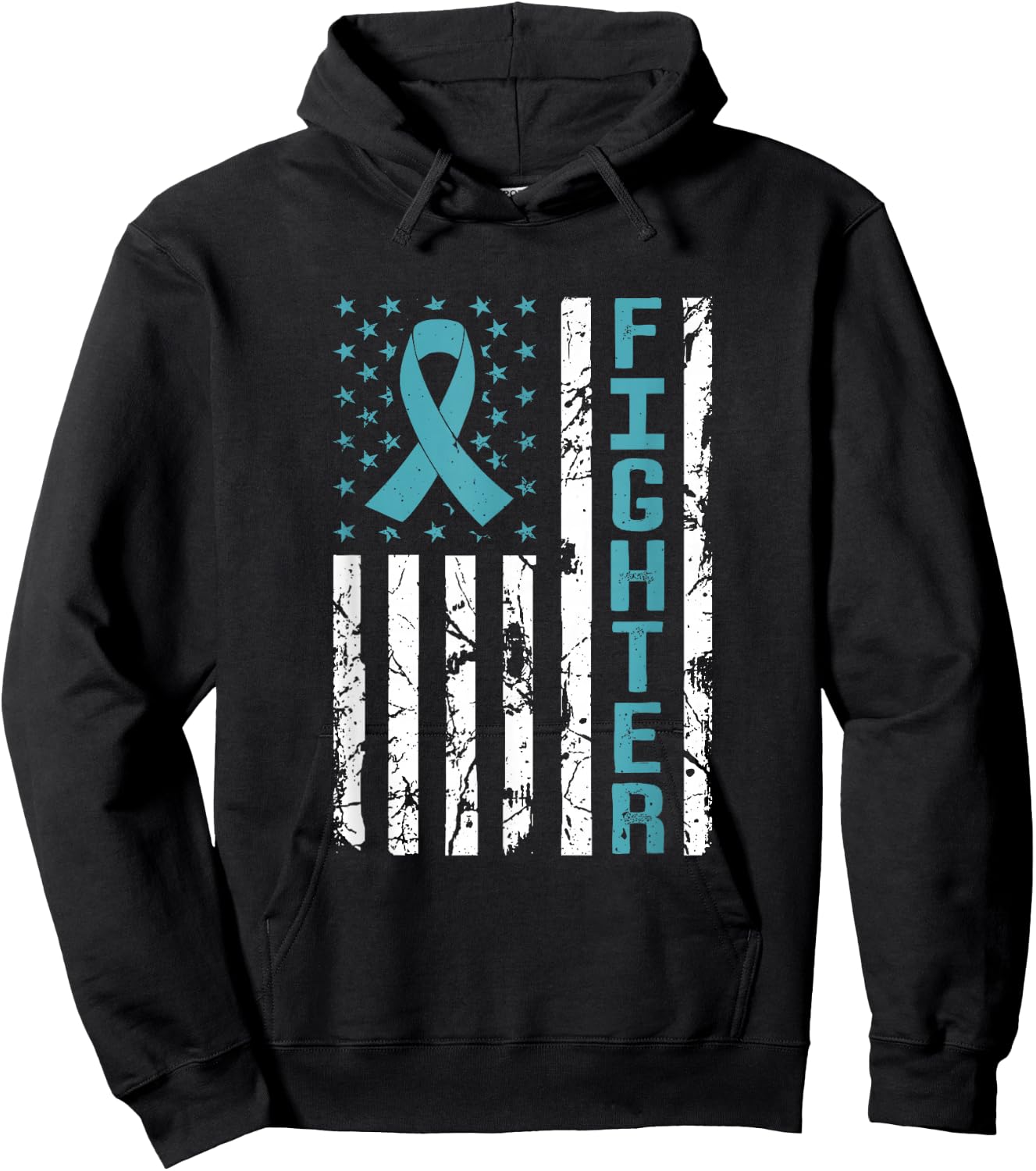 Polycystic Kidney Disease Flag PKD Awareness Warrior Hoodie - Hoodie | Black