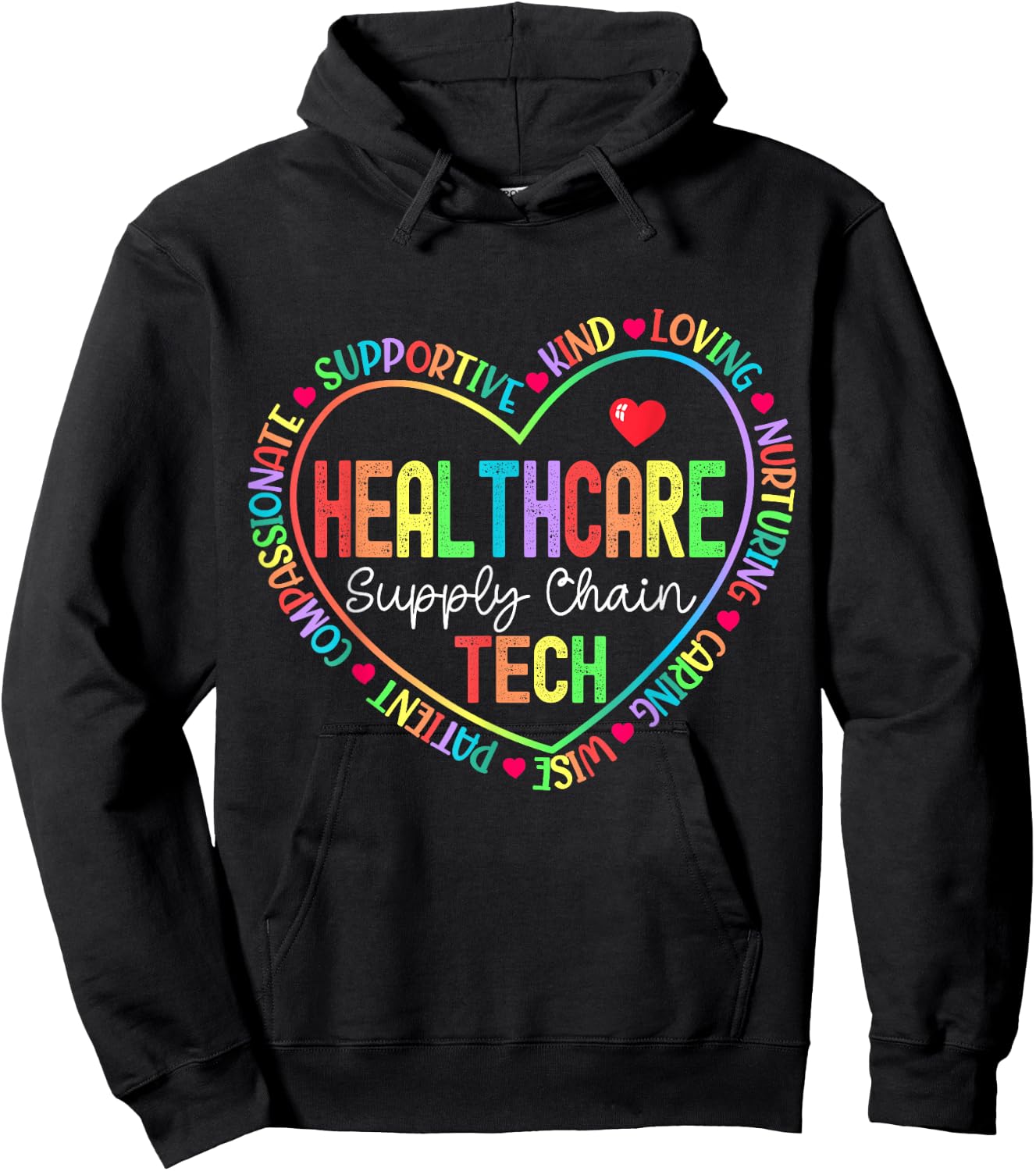 Healthcare Supply Chain Tech Technologist Technician Hoodie - Hoodie | Black