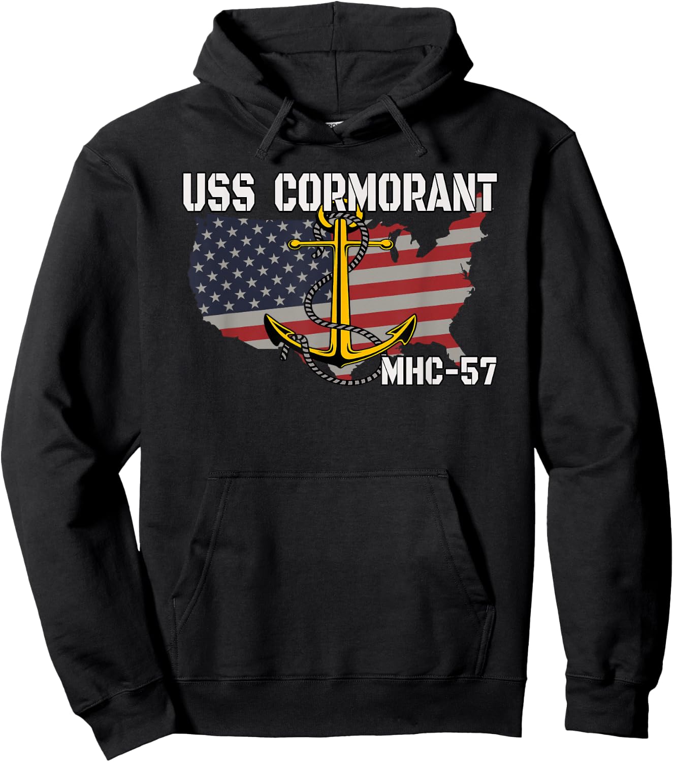 USS Cormorant MHC-57 Coastal Minehunters Veterans Day Father Hoodie - Hoodie | Black