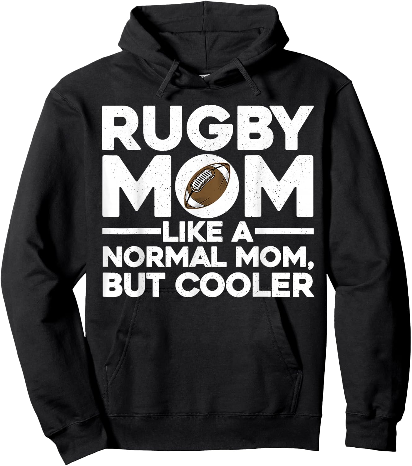 Cool Rugby Mom Mother Rugby Player Coach Sports Hoodie - Hoodie | Black