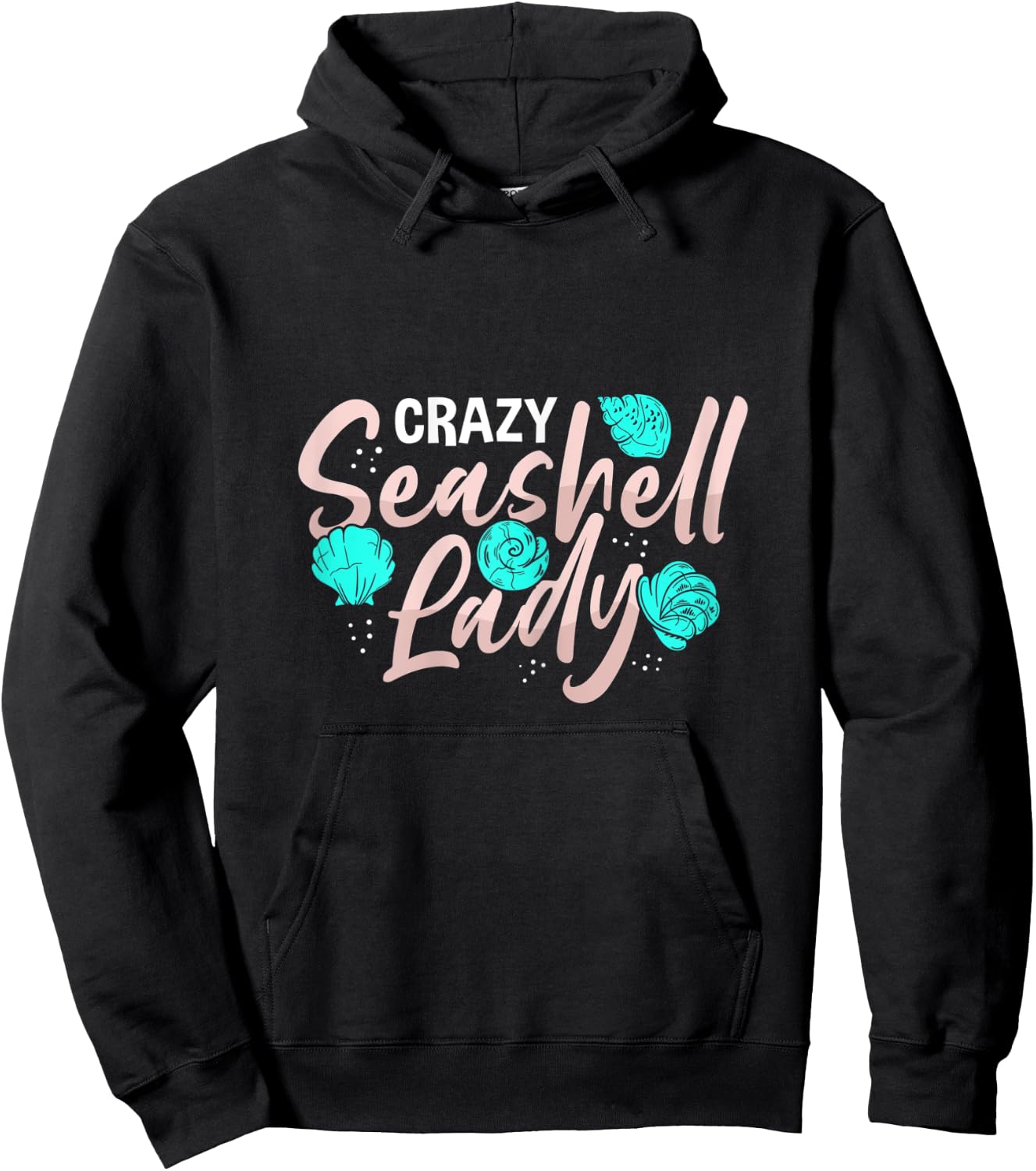Beachcombing Shell Hunter & Crazy Seashell Lady Hoodie - Hoodie | Black
