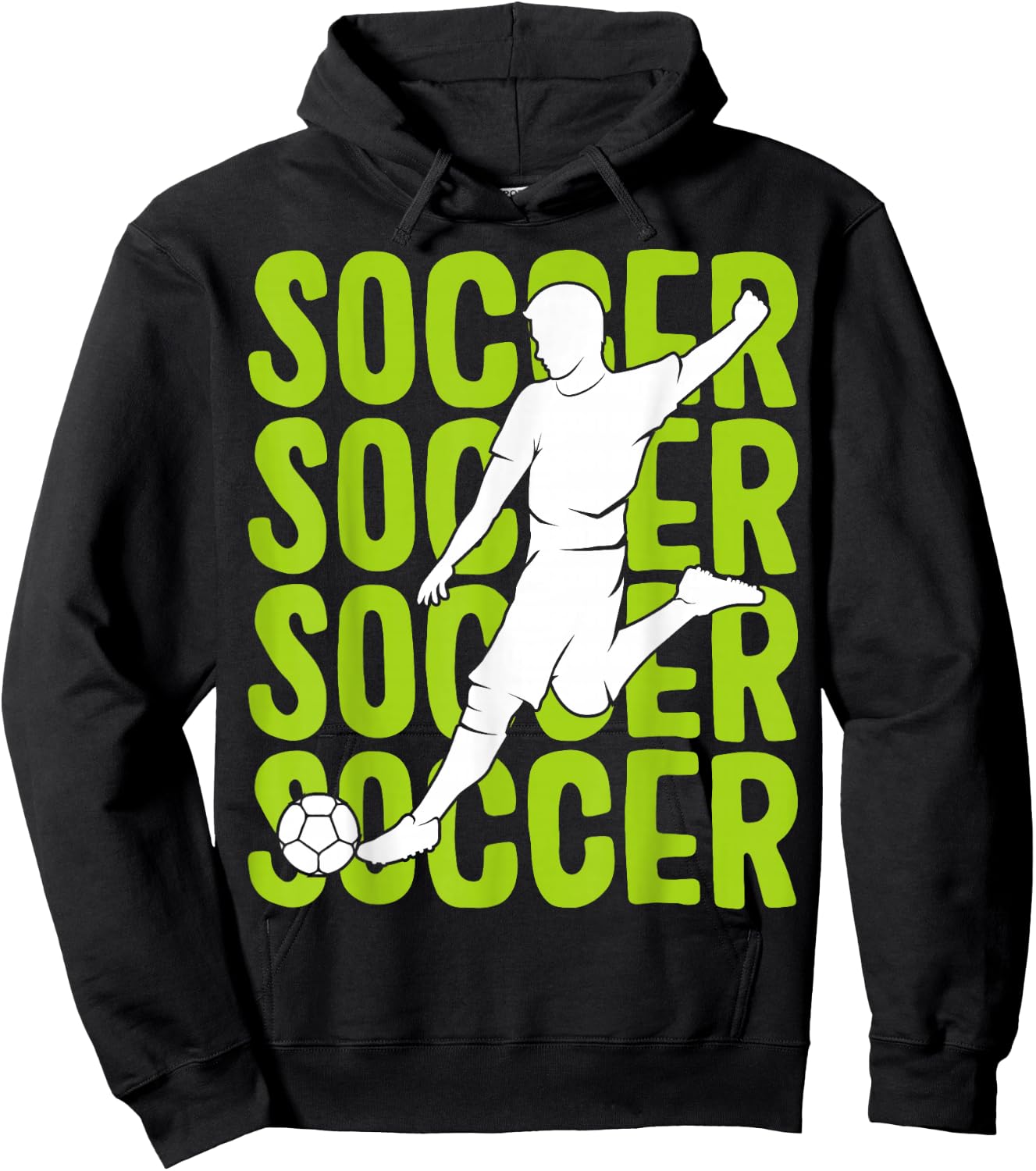 Soccer Boys Men Kids Hoodie - Hoodie | Black