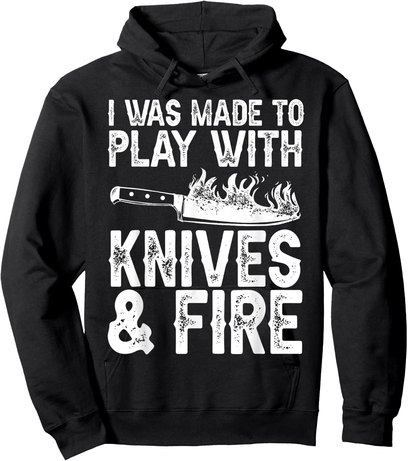 Funny Chef Design Women Knives Play Cooking Lovers Hoodie - Hoodie | Black