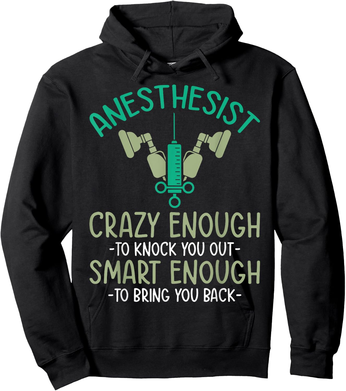Anesthesia doctor anesthetist anesthesiology crna Hoodie - Hoodie | Black