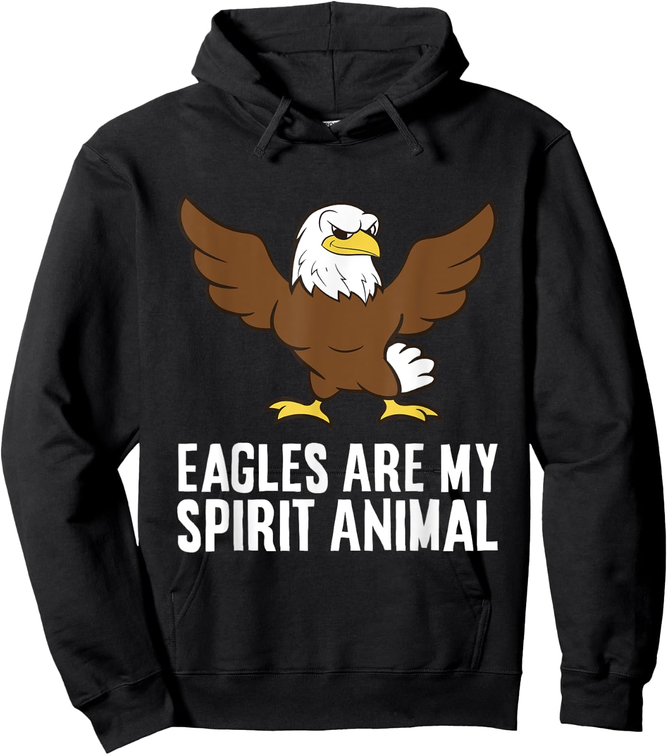 Eagles Are My Spirit Animal Bird Of Prey Funny Eagle Lover Hoodie - Hoodie | Black